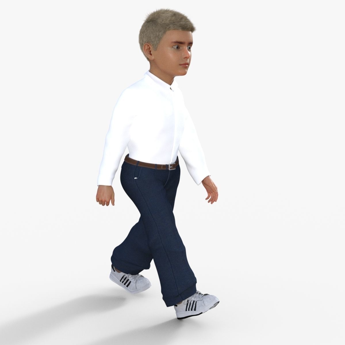 Realistic Boy 3D model_35