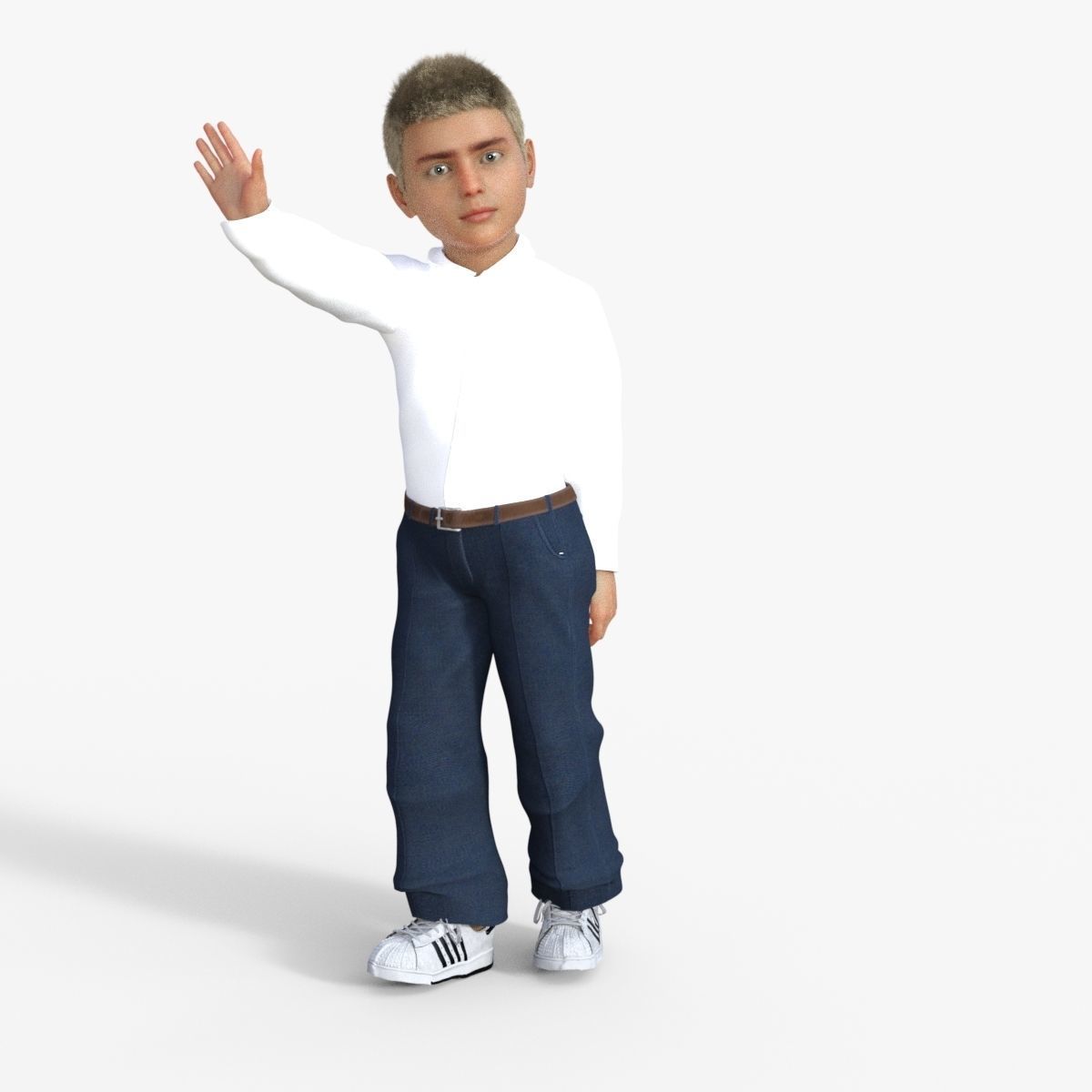 Realistic Boy 3D model_27