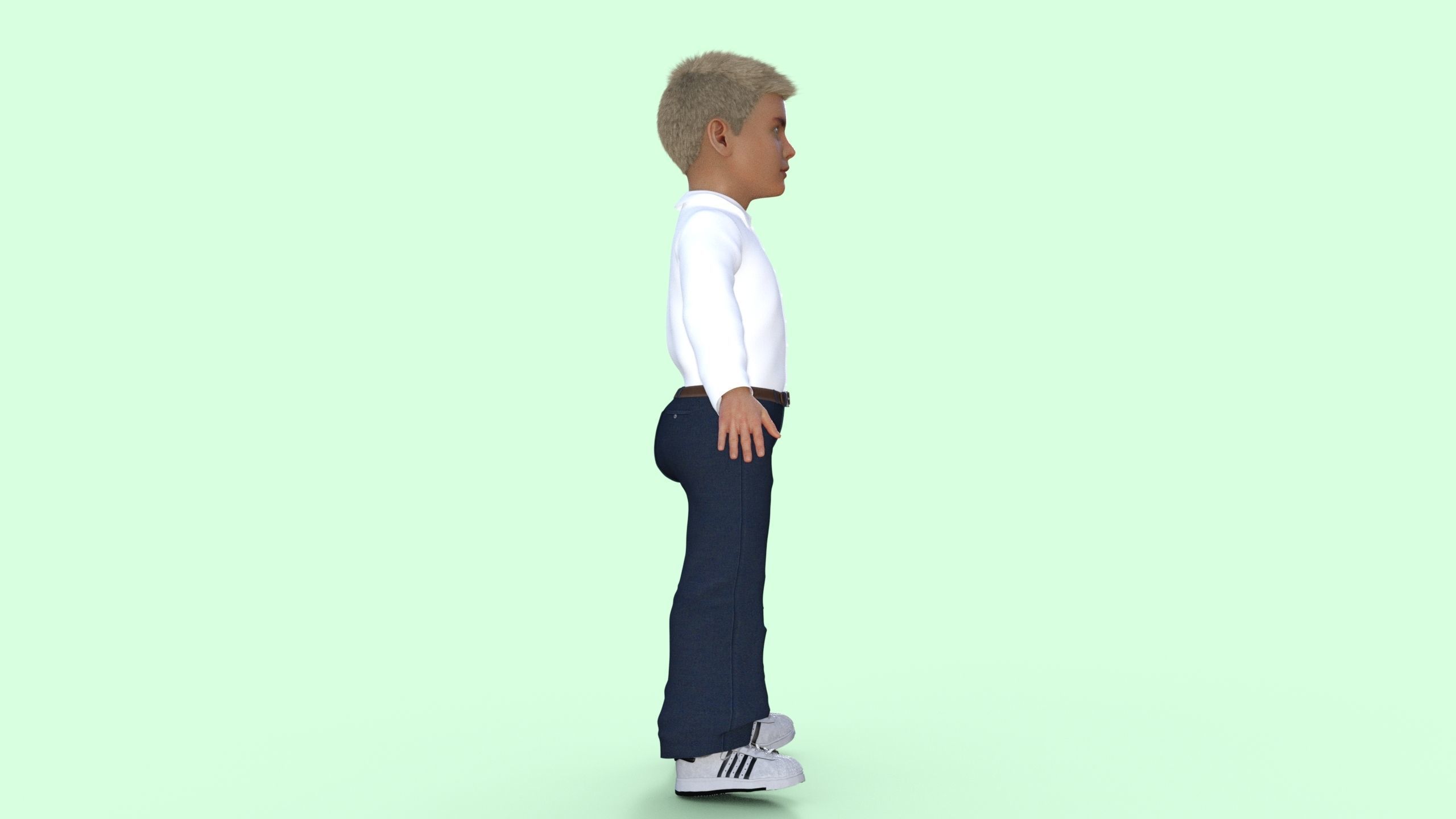 Realistic Boy 3D model_18