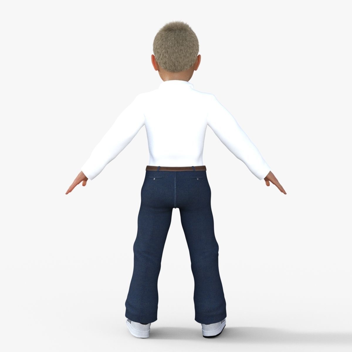 Realistic Boy 3D model_4