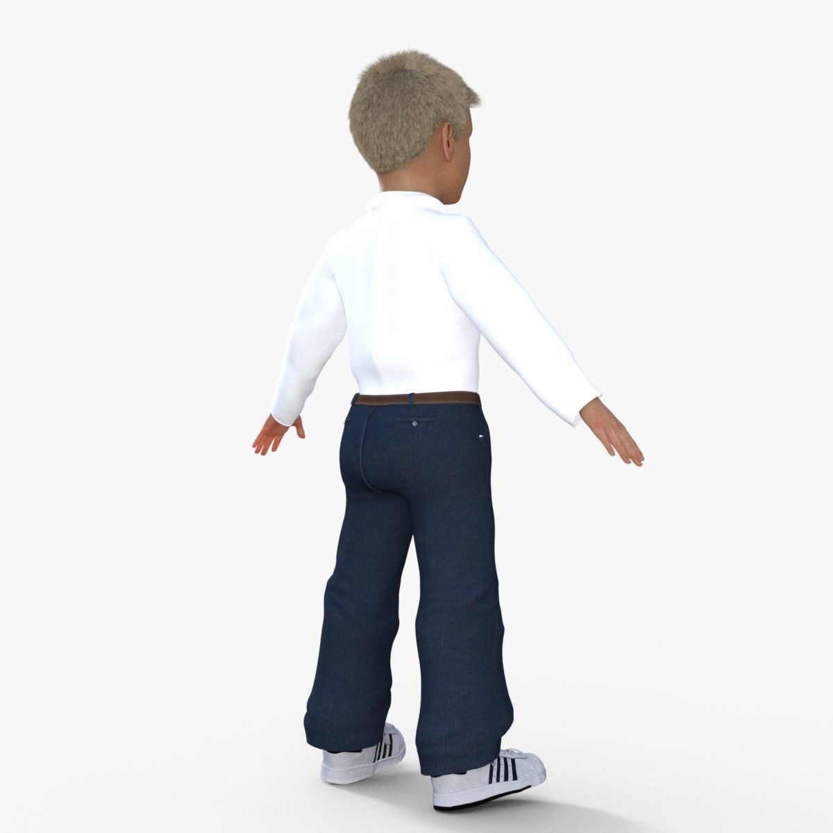 Realistic Boy 3D model_5