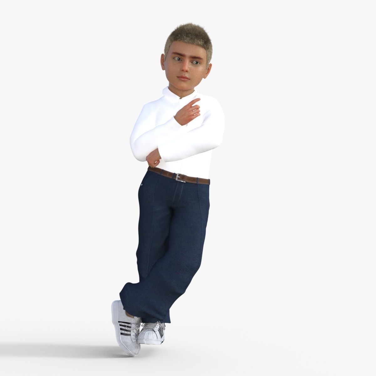 Realistic Boy 3D model_32