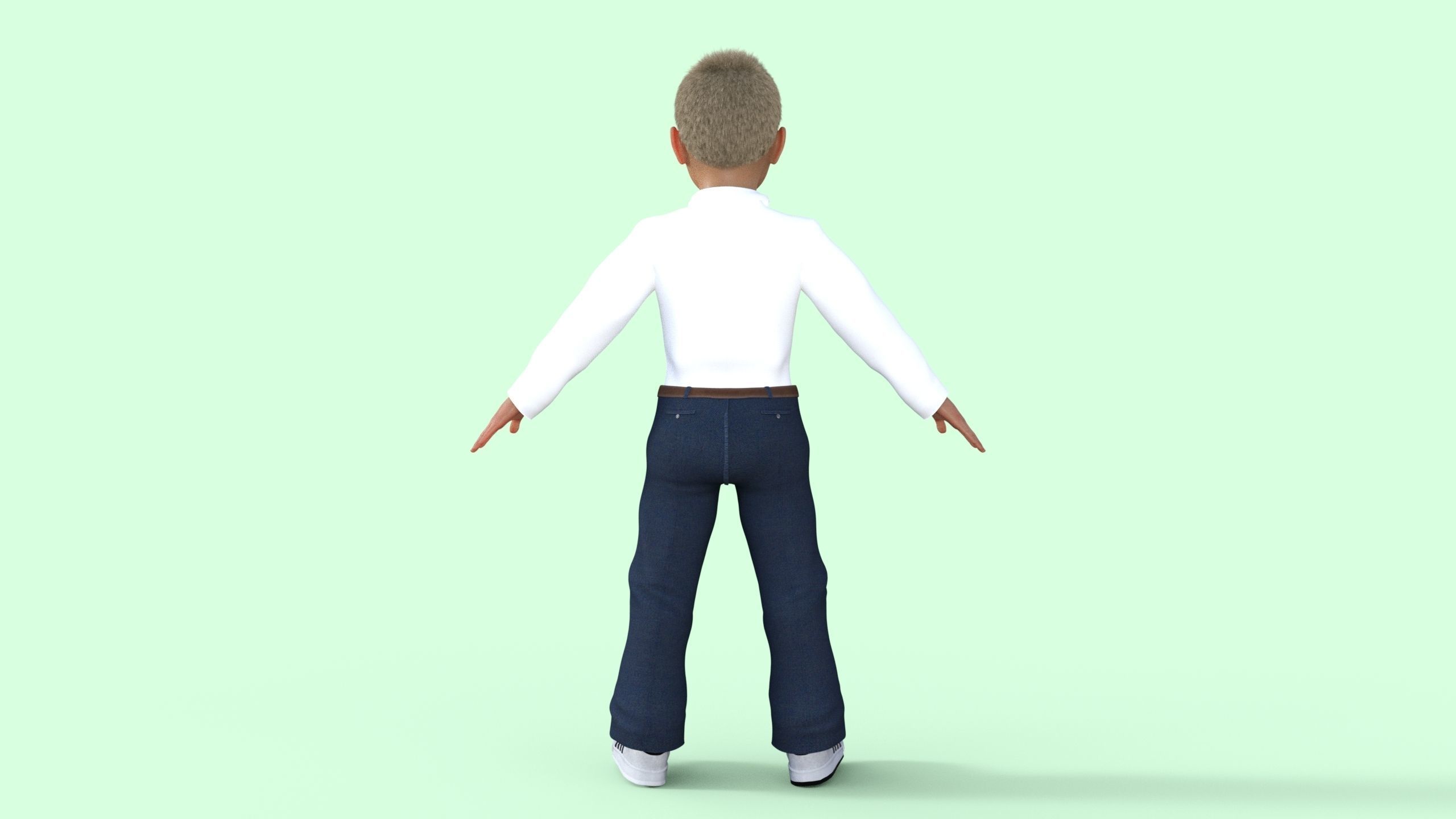 Realistic Boy 3D model_16