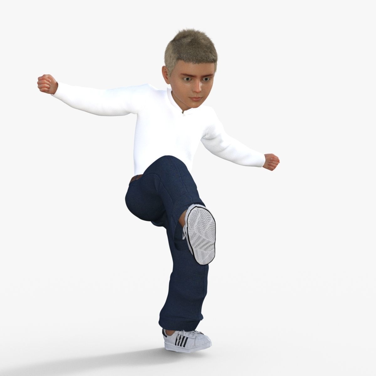 Realistic Boy 3D model_26