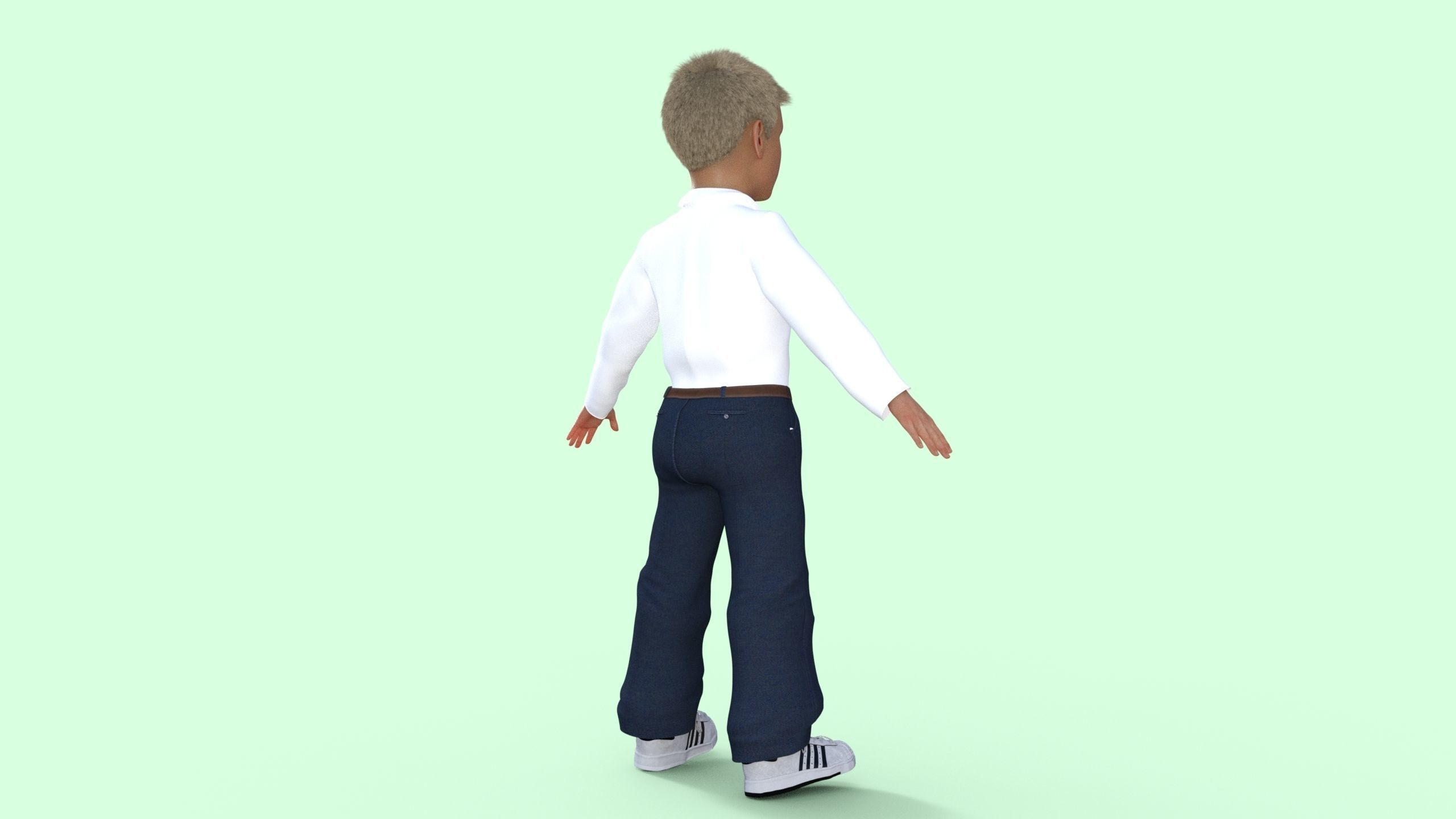 Realistic Boy 3D model_17