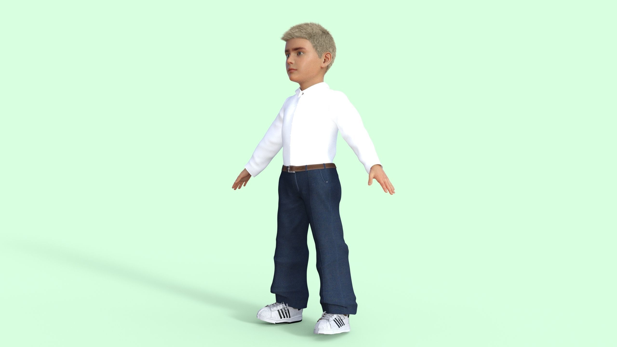 Realistic Boy 3D model_21
