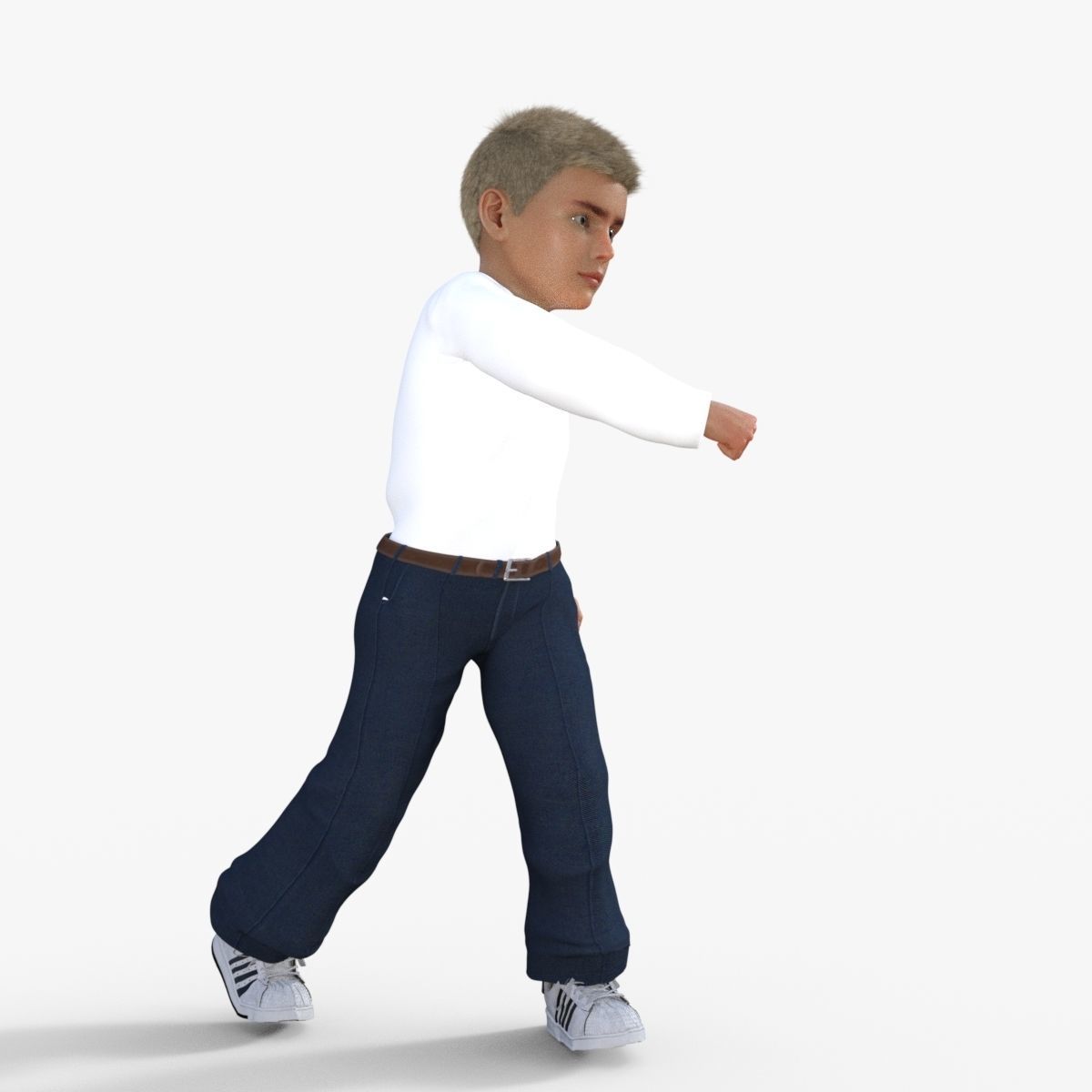 Realistic Boy 3D model_29