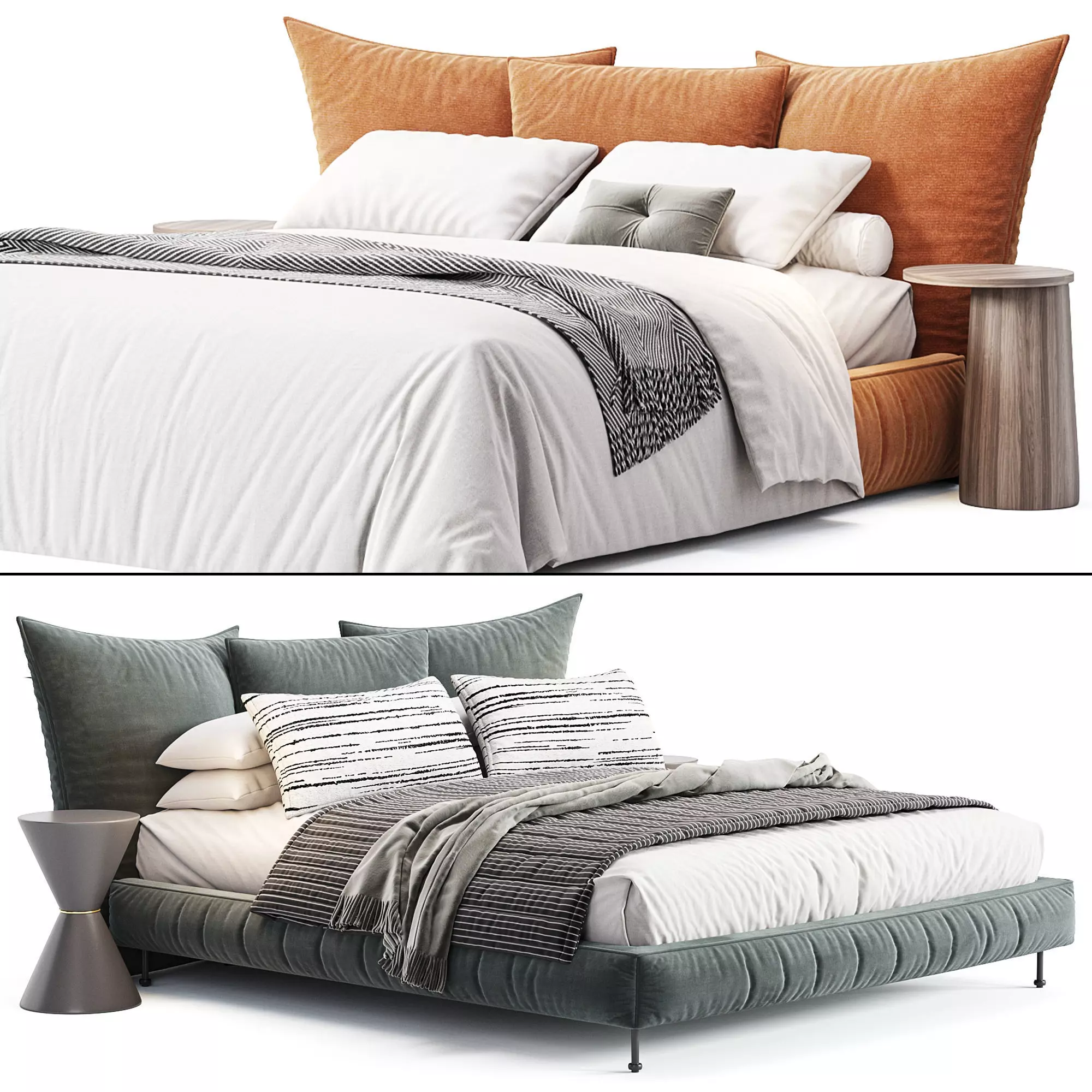 MADAME C Bed by Diotti 3D model_0