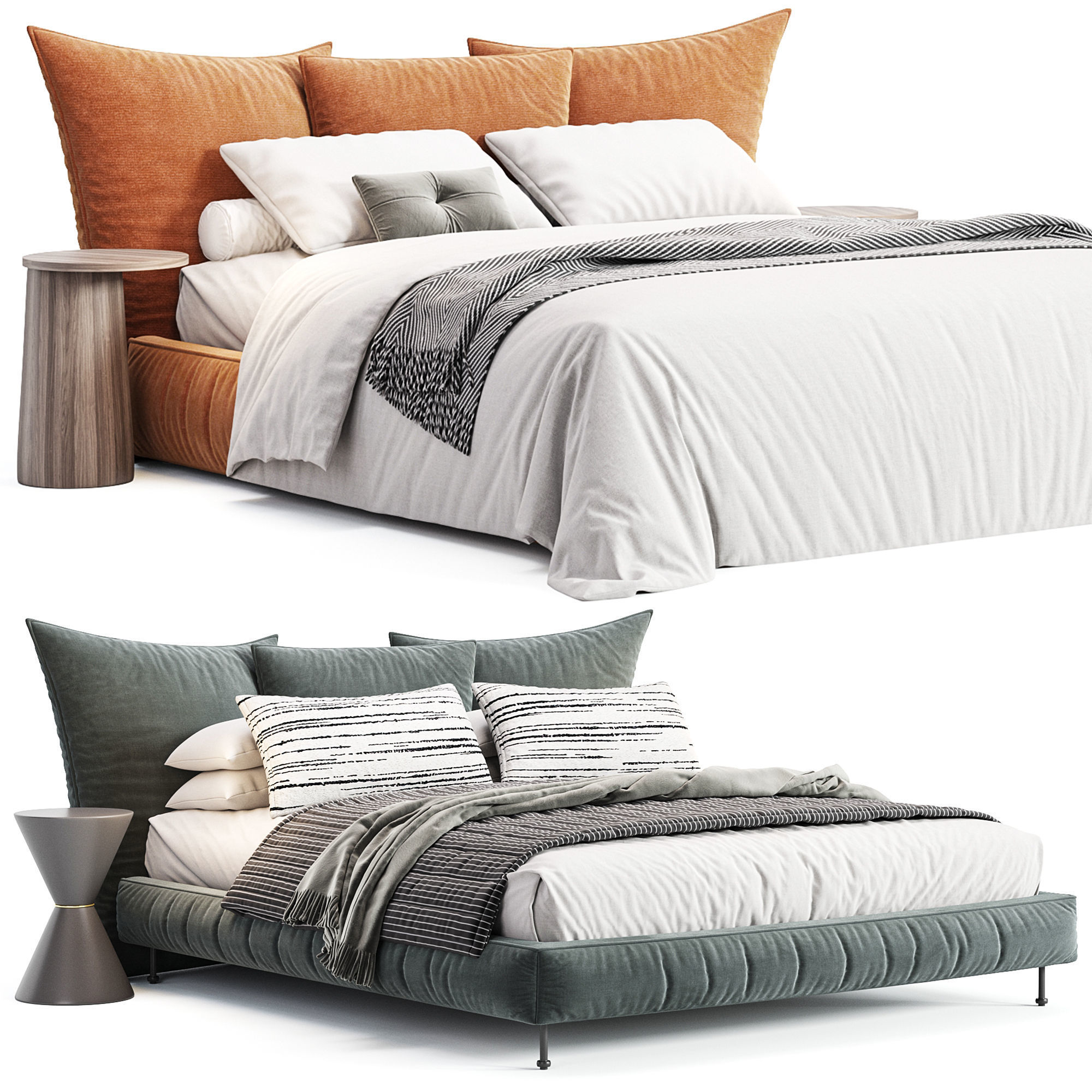 MADAME C Bed by Diotti 3D model_4