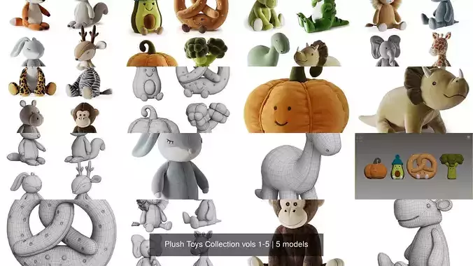 Plush Toys Collection vols 1-5