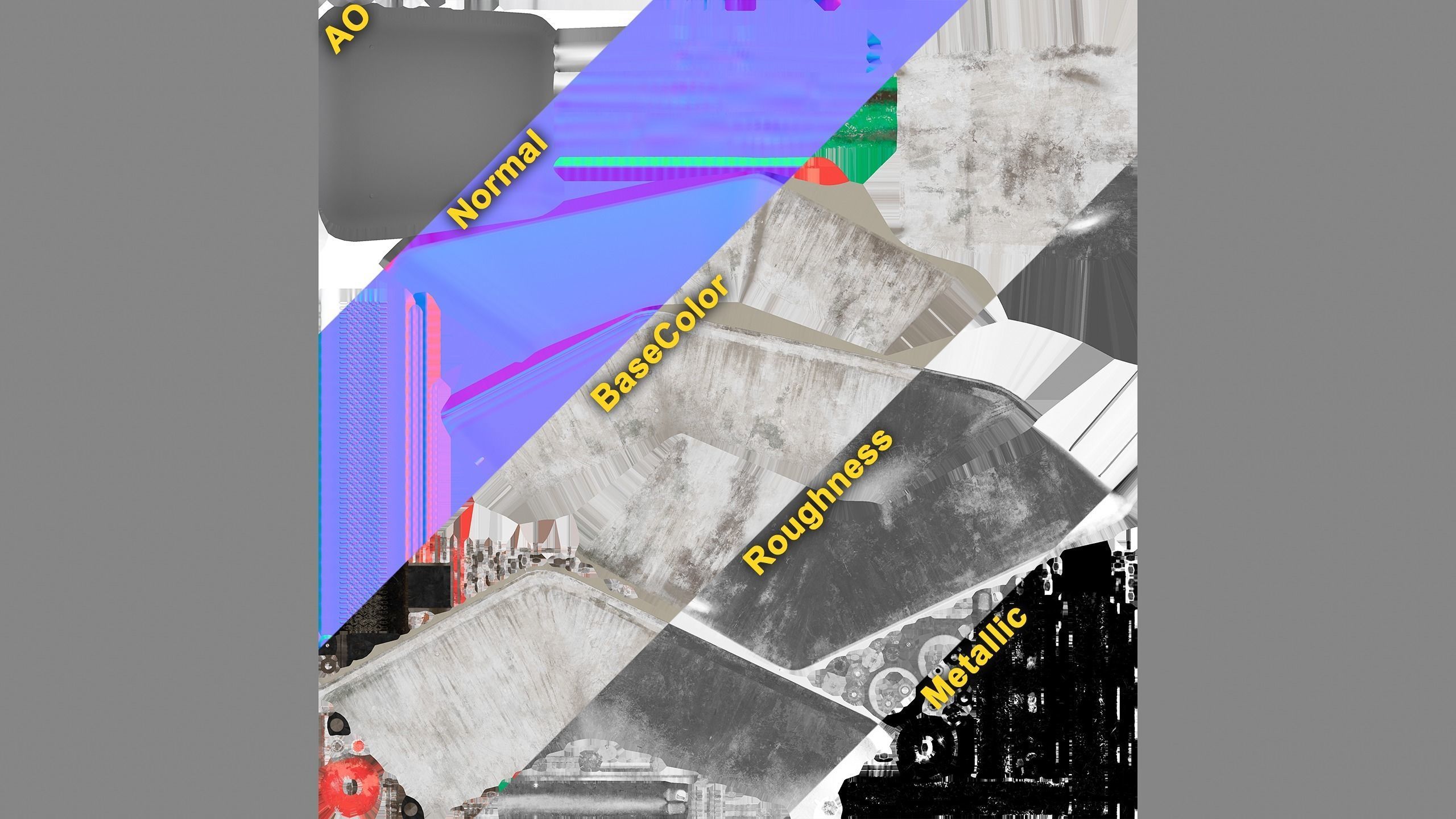 Wheelbarrow Low-poly 3D model_7