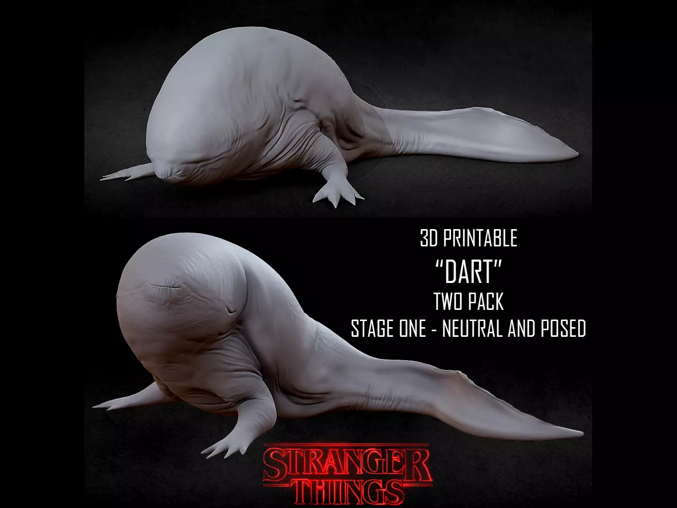 3D PRINTABLE DART STRANGER THINGS - STAGE ONE TWO PACK 3D print model_0