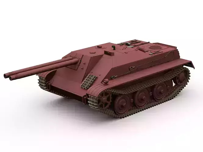E-5 Rutscher tank 3D model