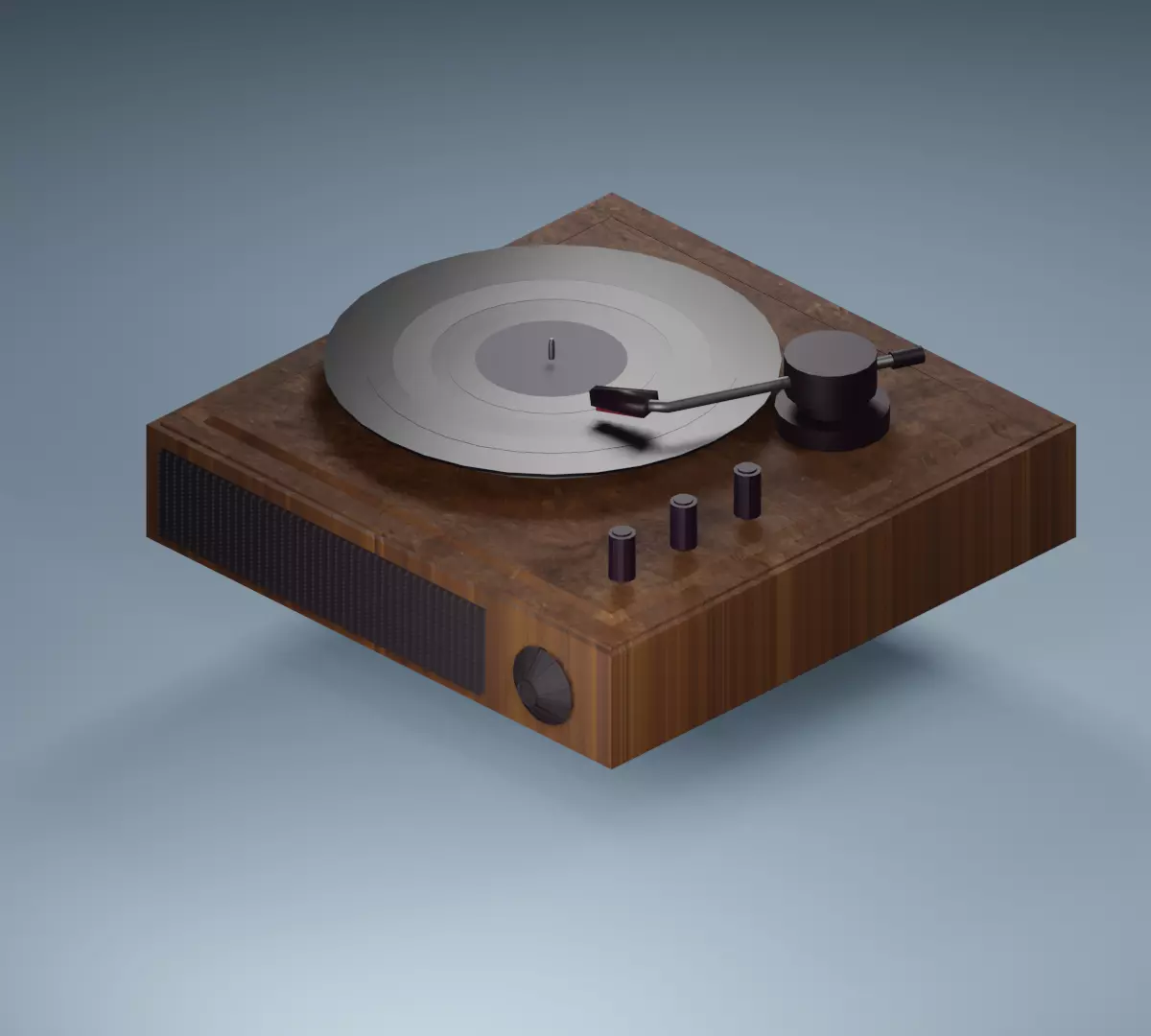 Vinyl player 3D model