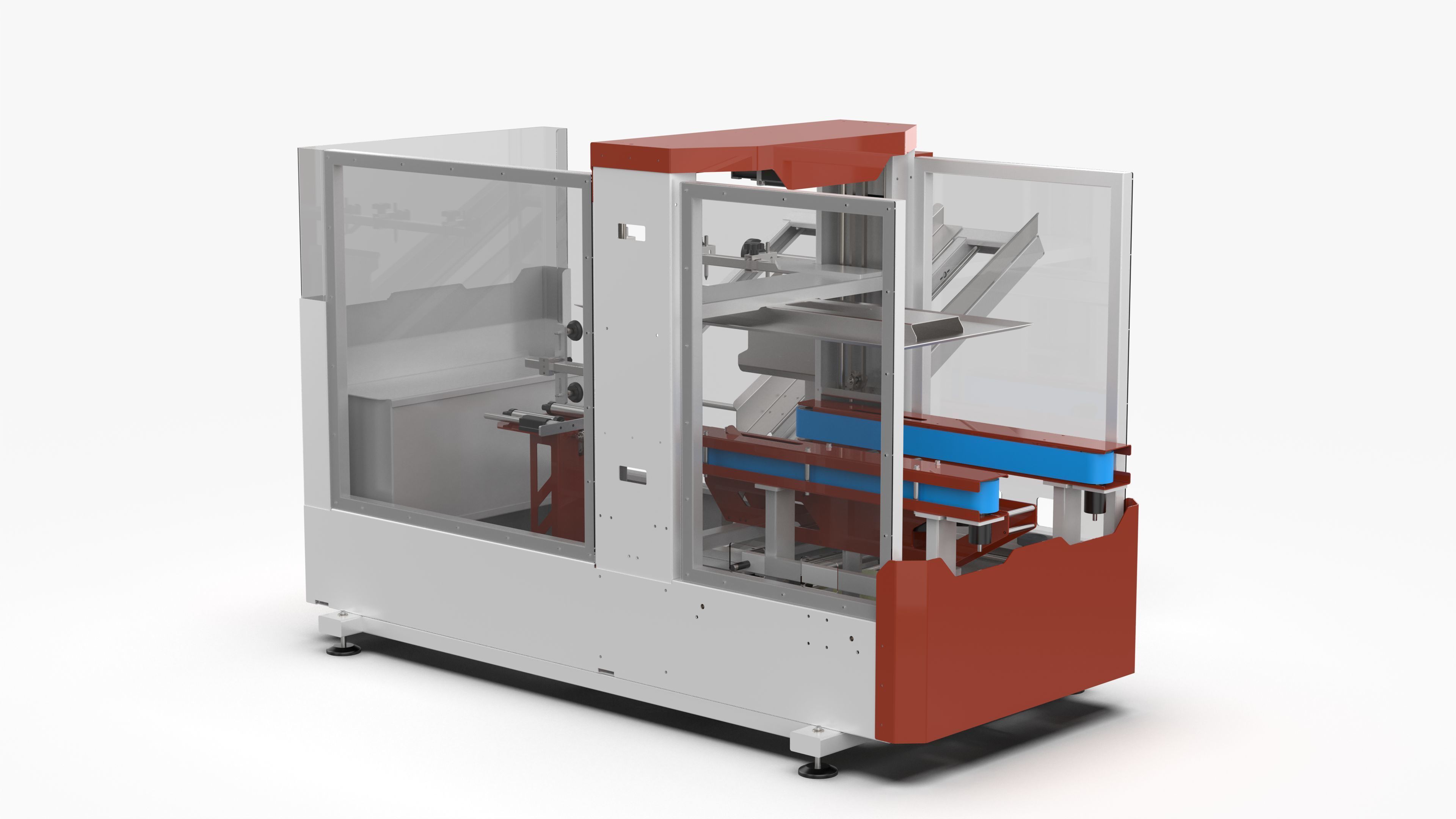 Fully Automatic Box Unpacking Machine 3D model_2