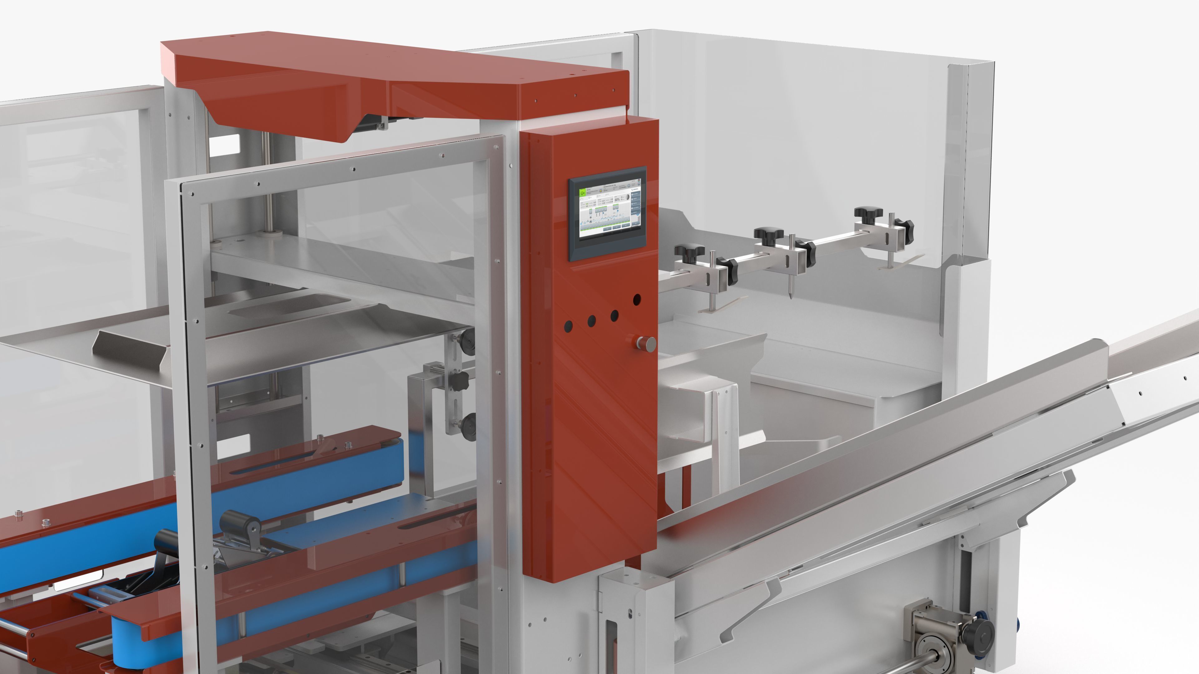 Fully Automatic Box Unpacking Machine 3D model_9