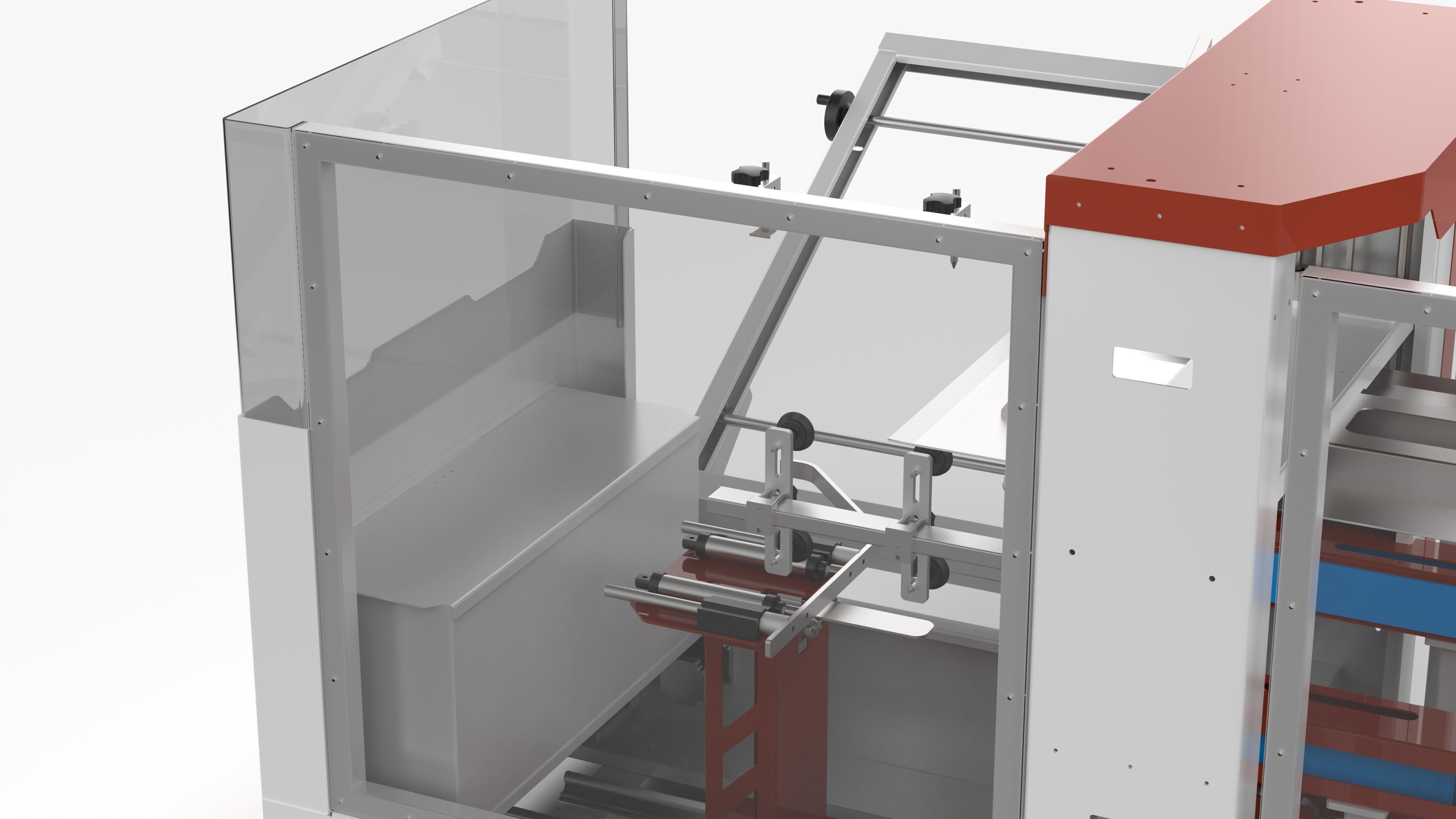 Fully Automatic Box Unpacking Machine 3D model_15