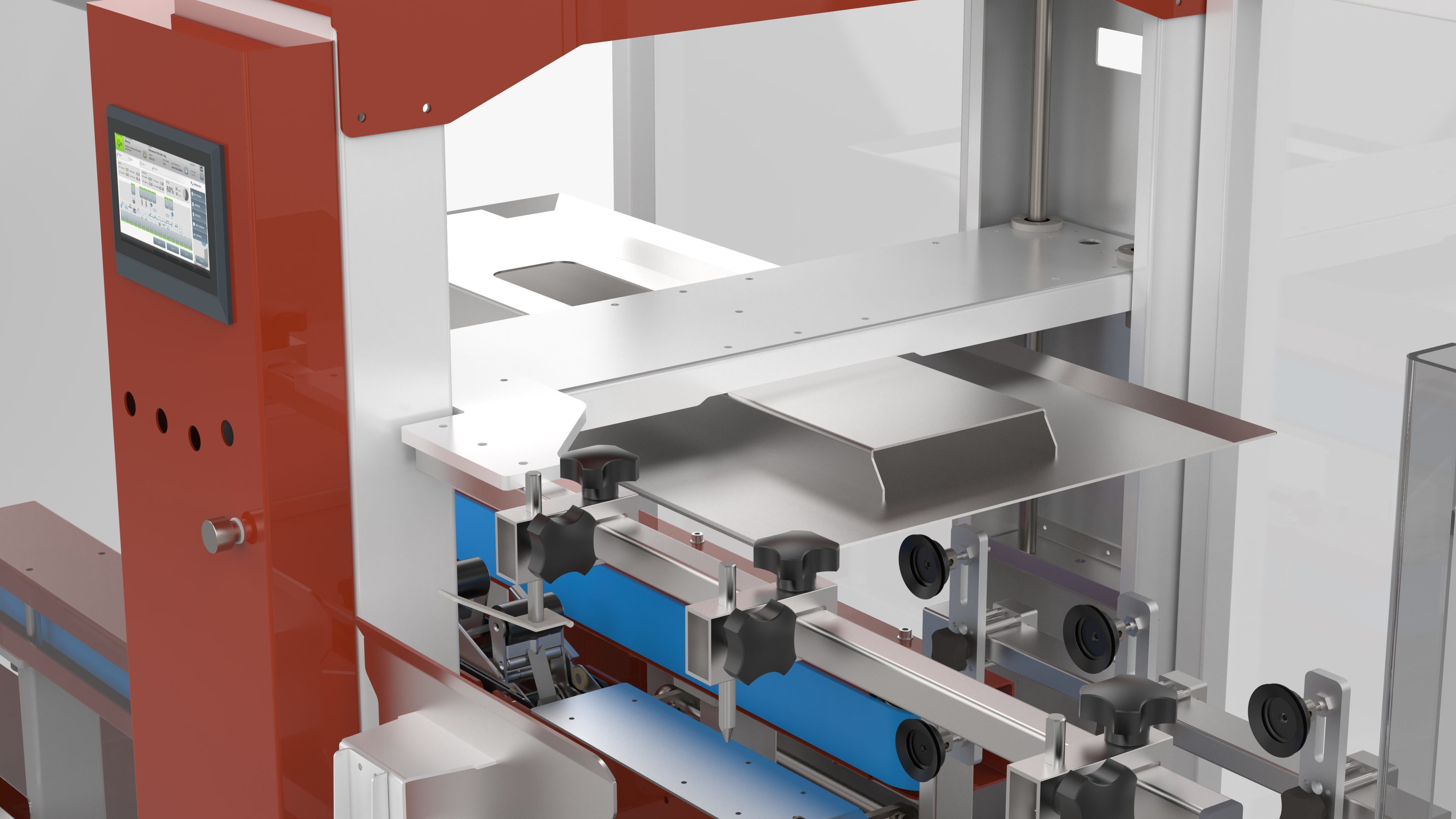 Fully Automatic Box Unpacking Machine 3D model_18