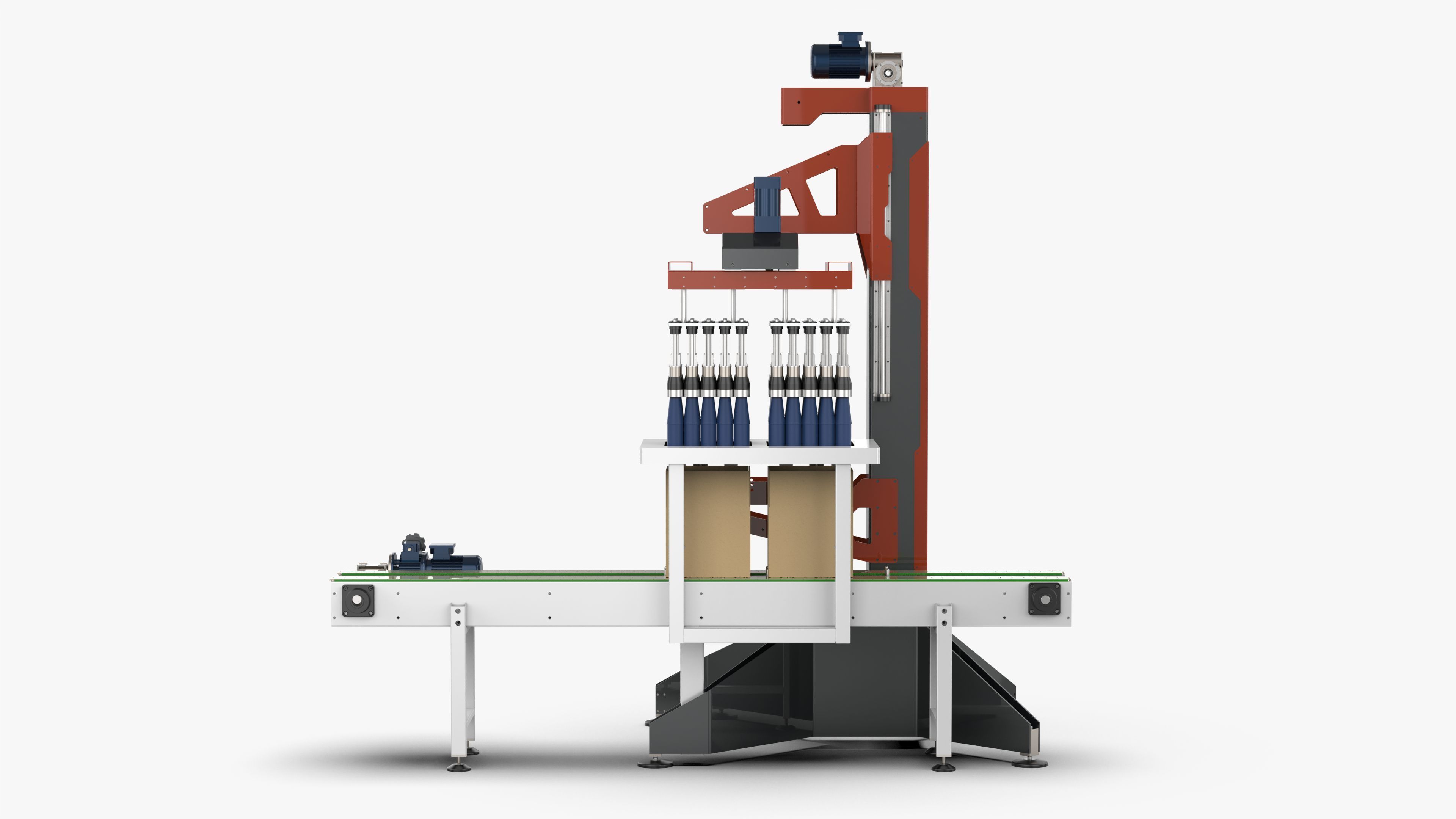 Classic Single Column Case Packer 3D model_1