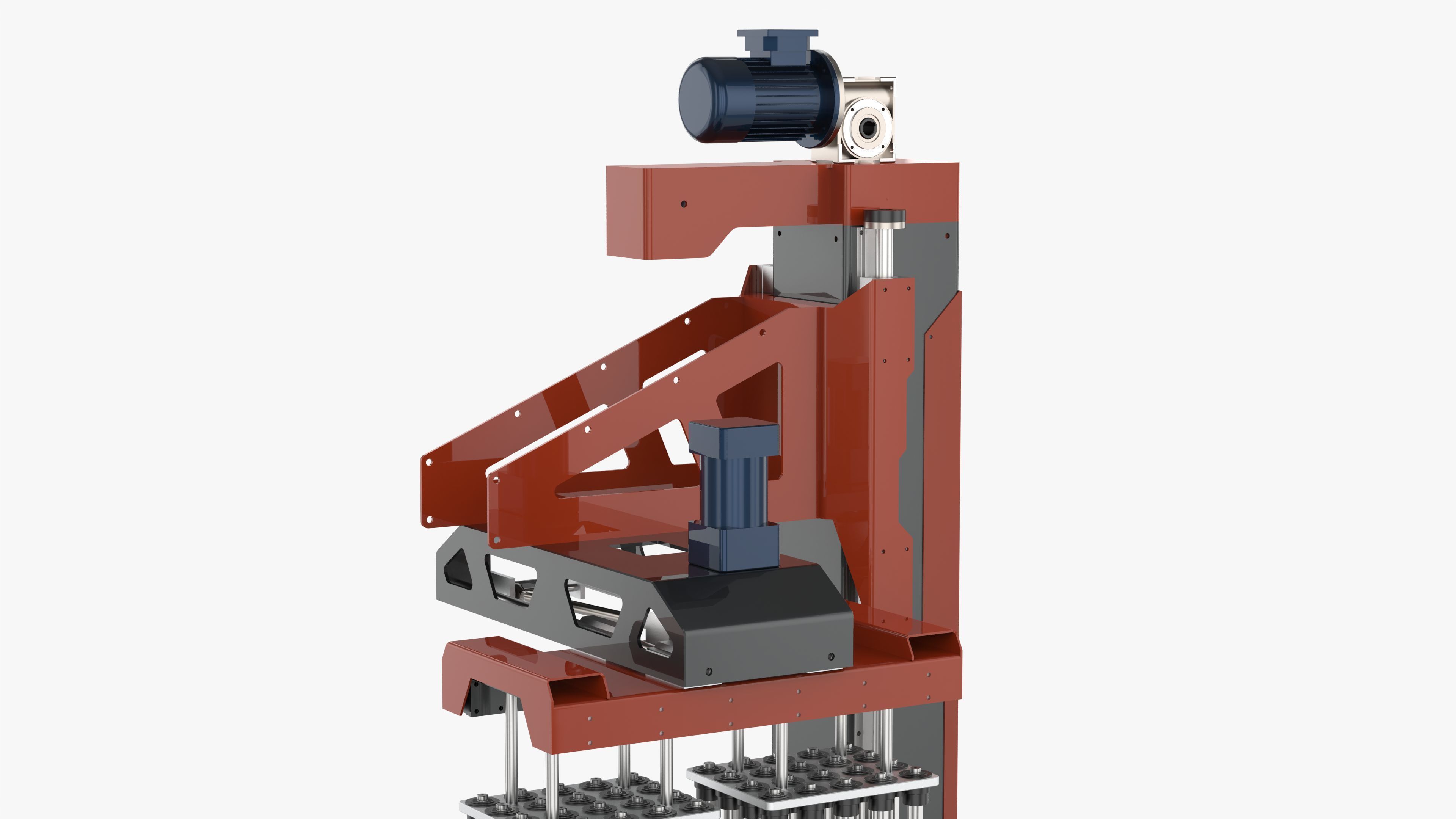 Classic Single Column Case Packer 3D model_10