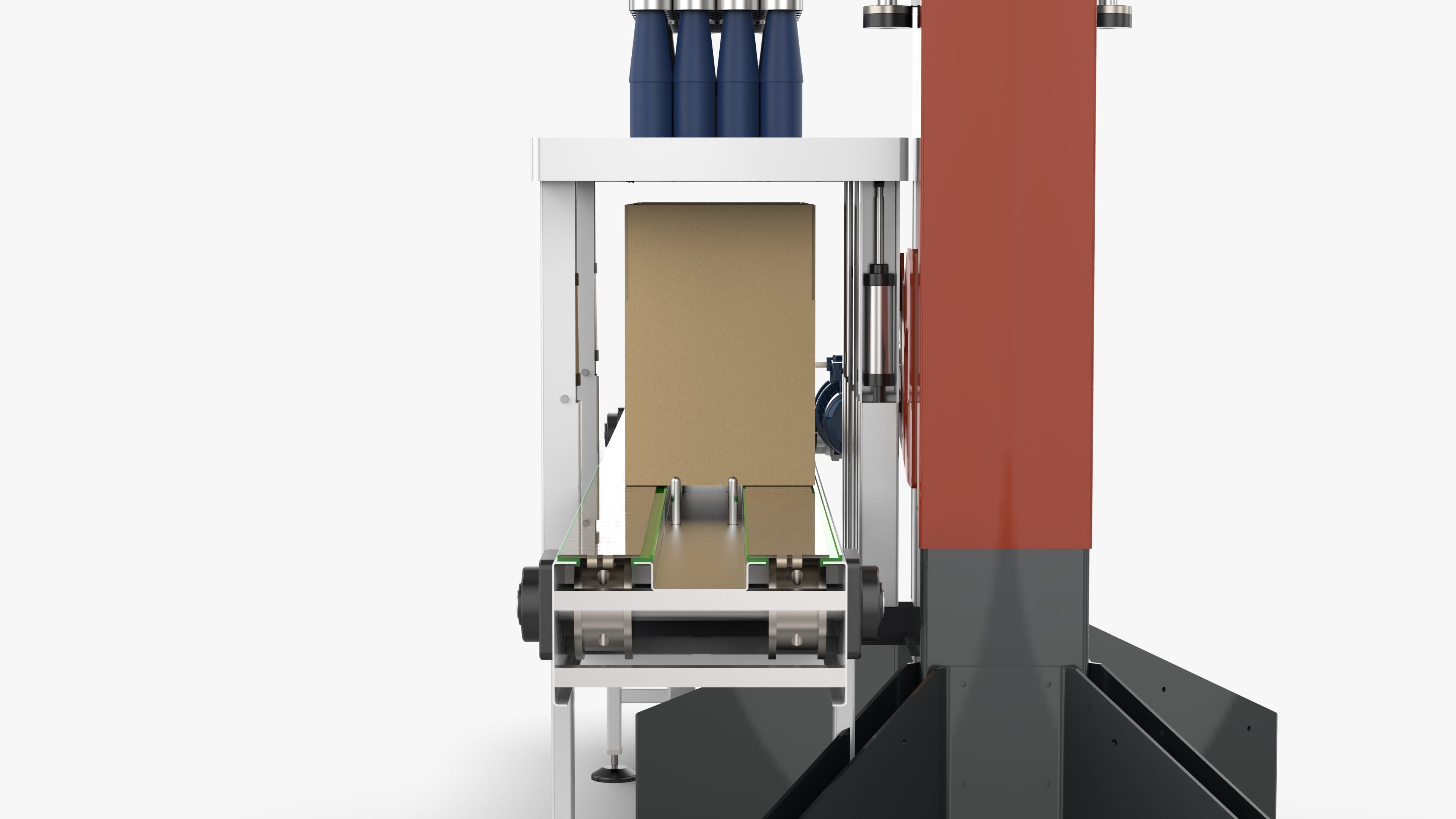 Classic Single Column Case Packer 3D model_16