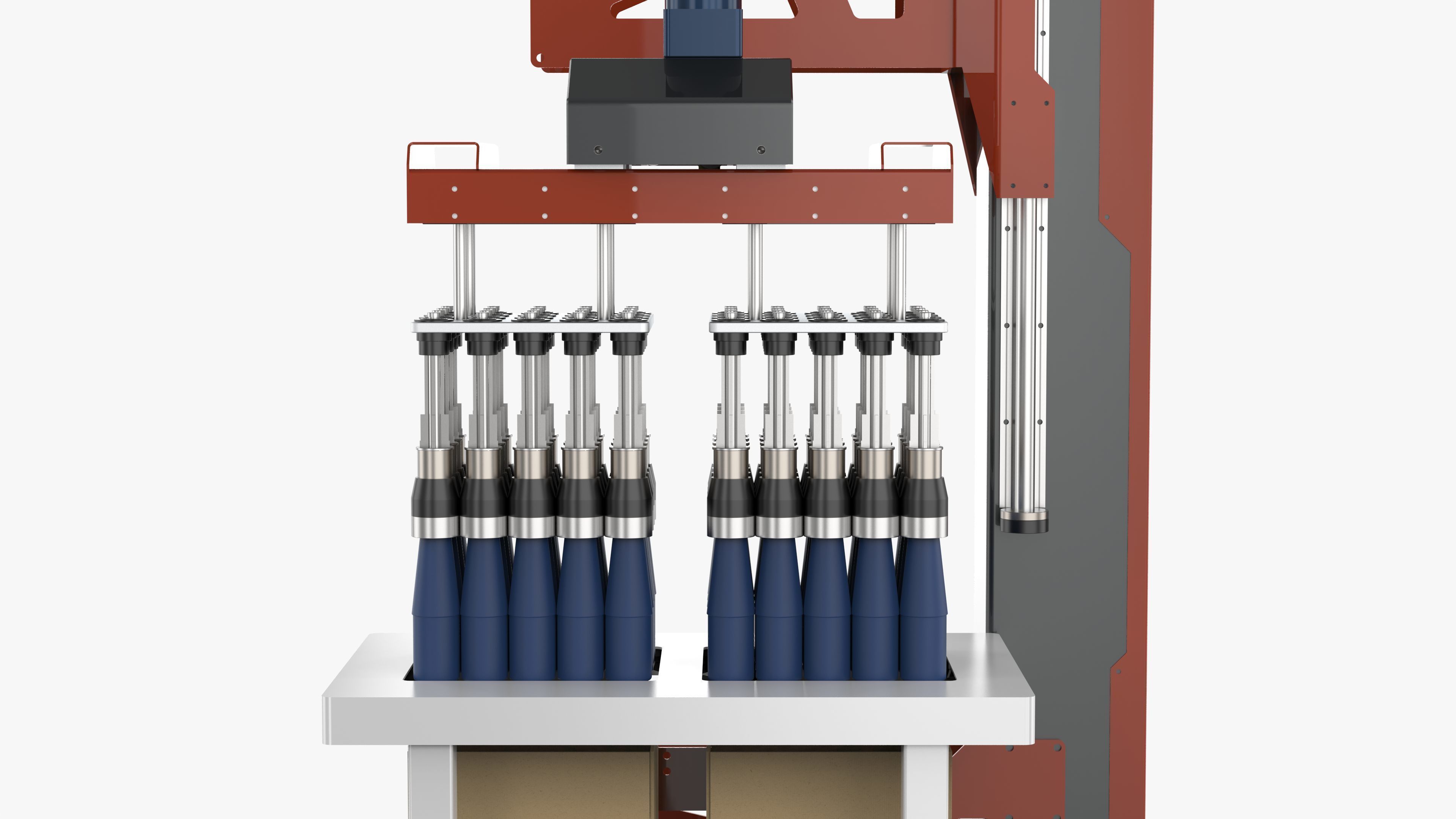 Classic Single Column Case Packer 3D model_12