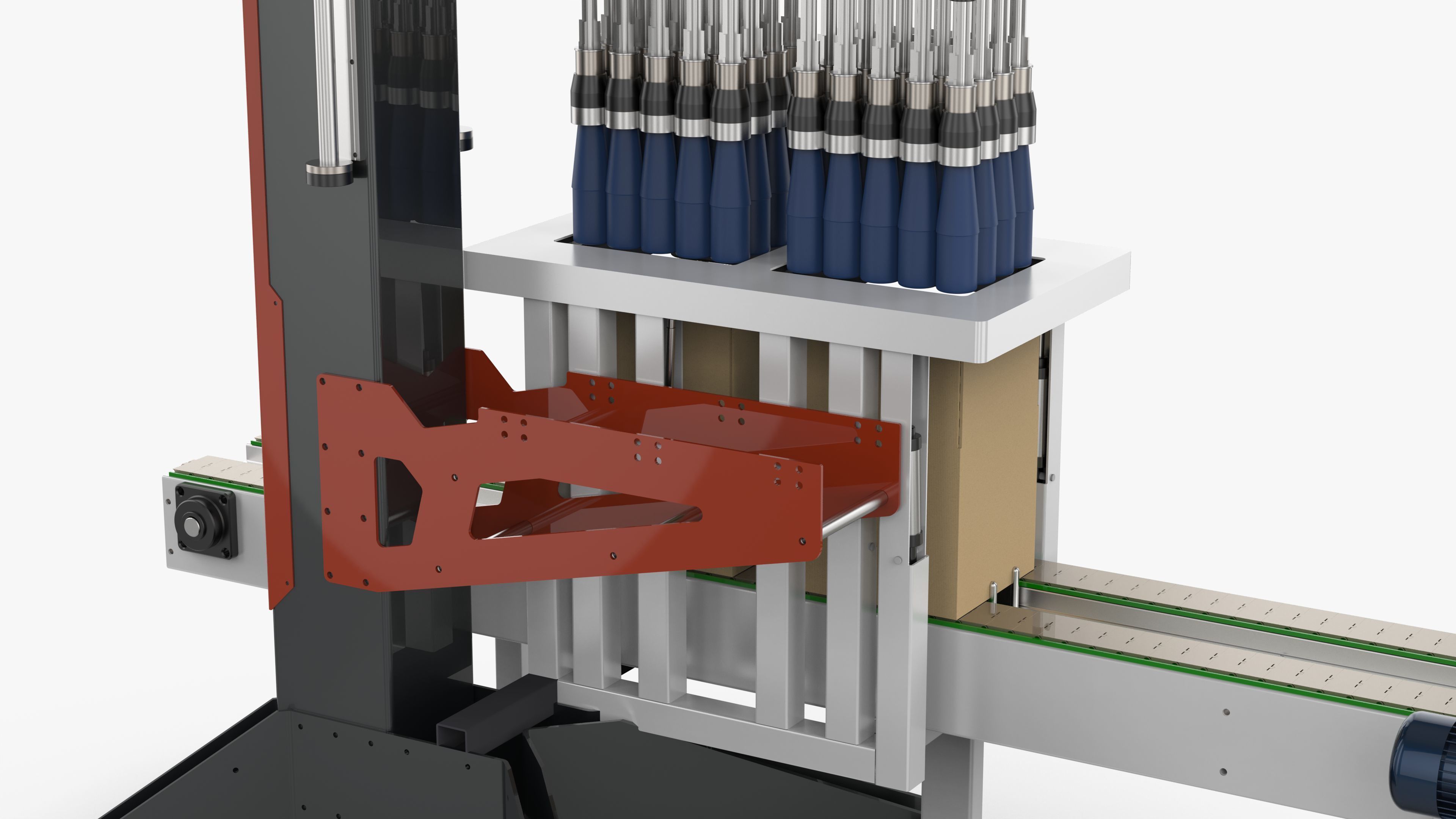Classic Single Column Case Packer 3D model_15