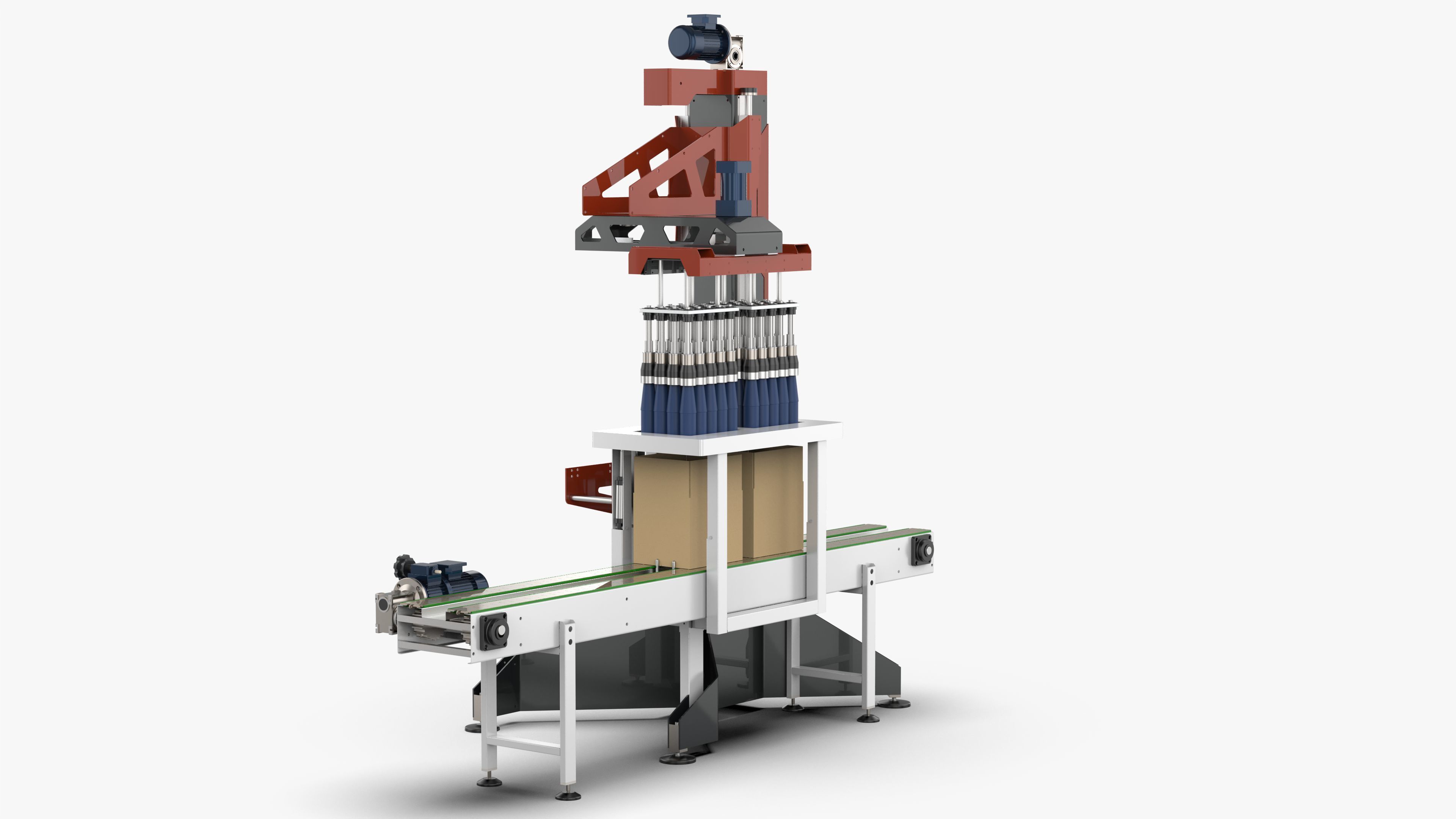 Classic Single Column Case Packer 3D model_5