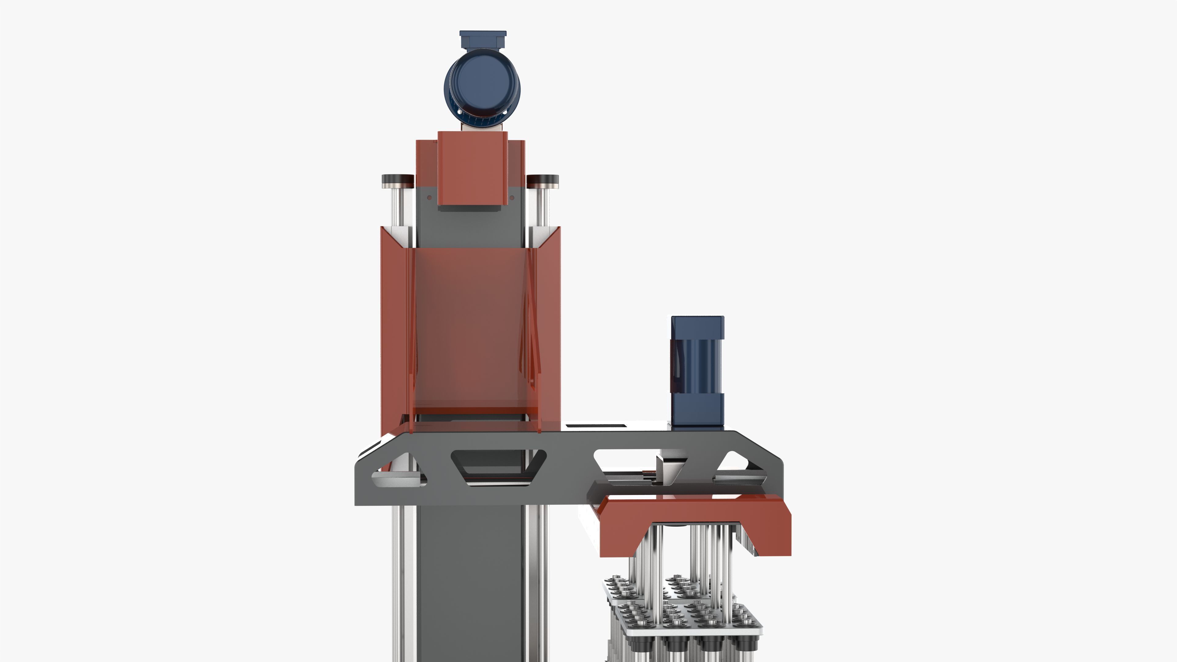 Classic Single Column Case Packer 3D model_11