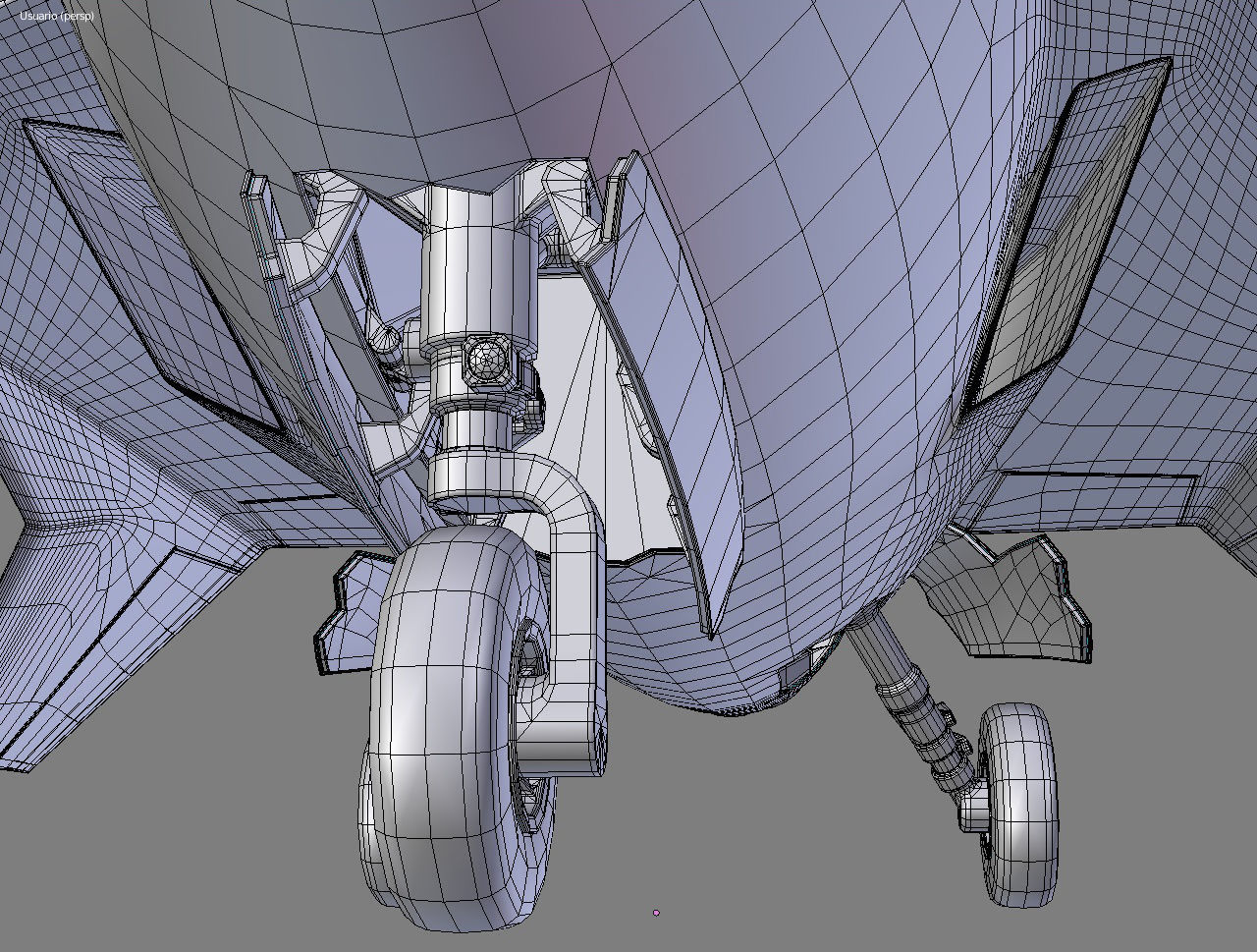 Animated Cartoon Jet Fighter 3D model_12