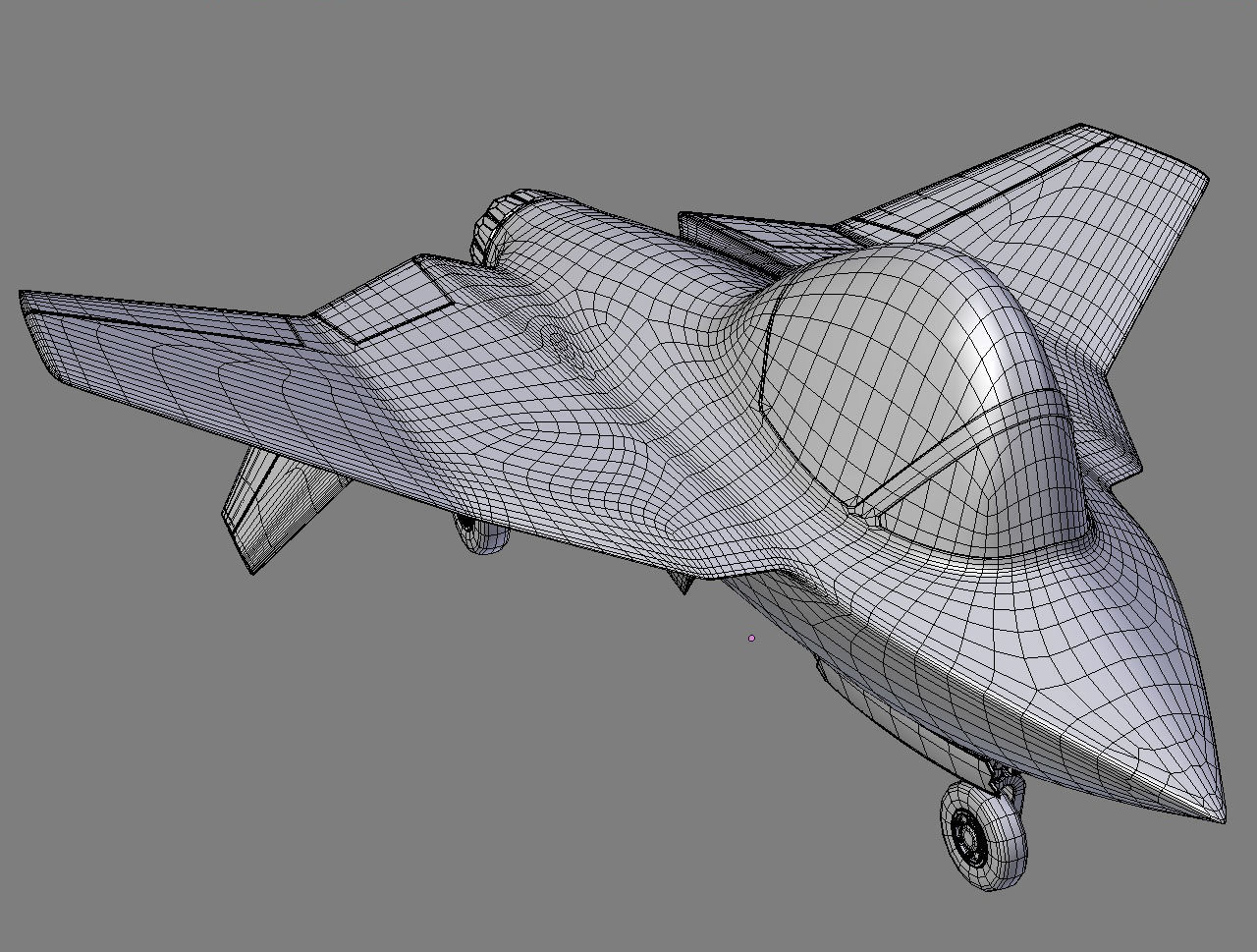 Animated Cartoon Jet Fighter 3D model_11
