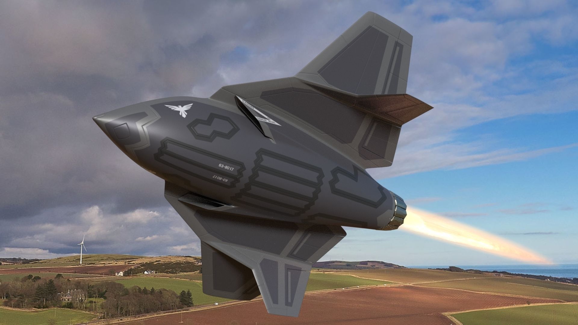 Animated Cartoon Jet Fighter 3D model_6