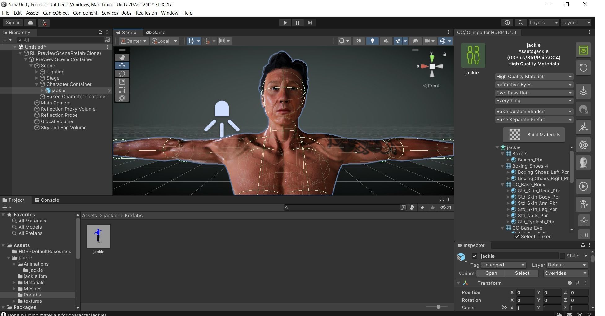 Jackie Chan Rigged Animated 2500 Free animations tutorial Low-poly 3D model_19