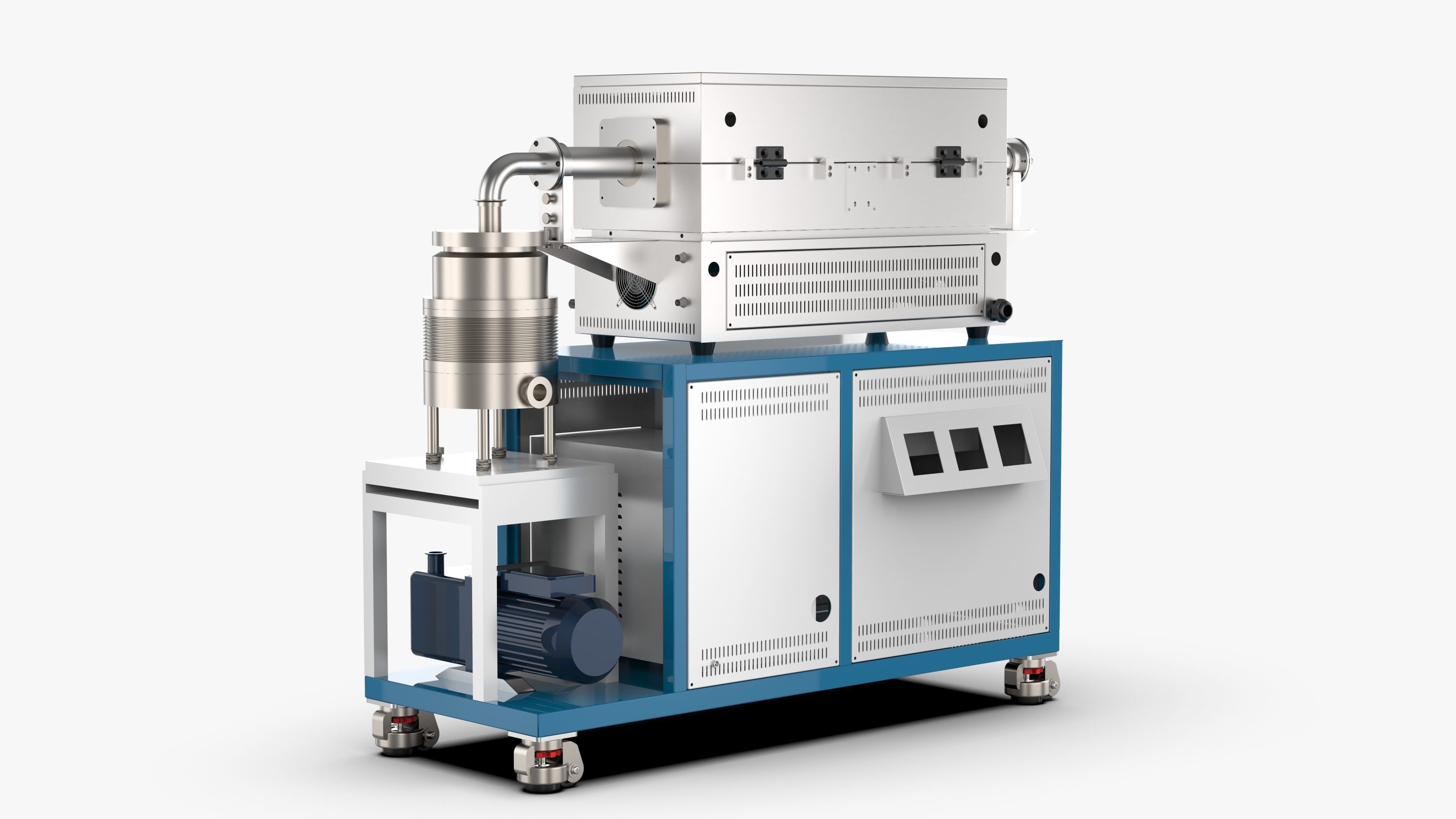 High Vacuum Tube Furnace 3D model_2