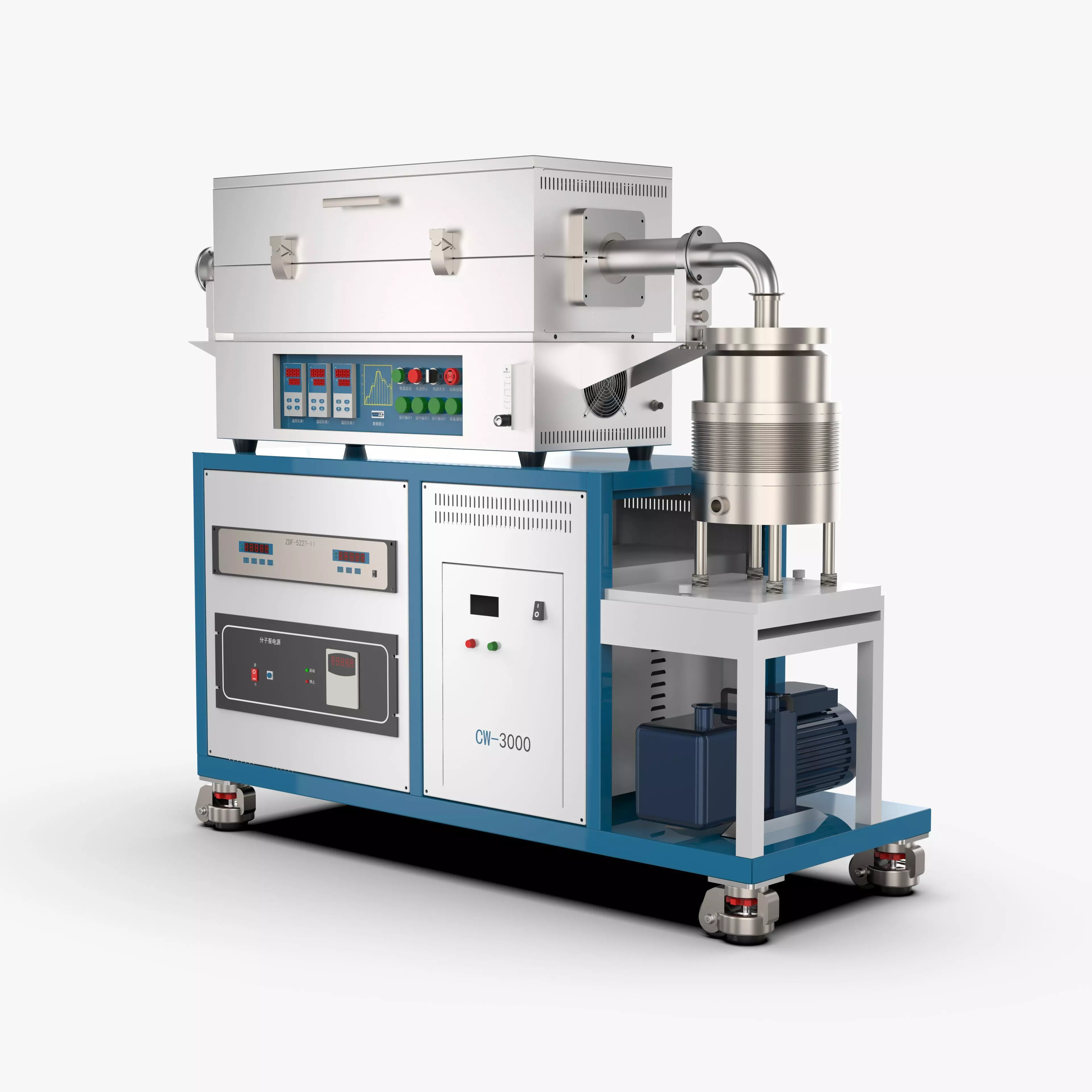 High Vacuum Tube Furnace 3D model_0