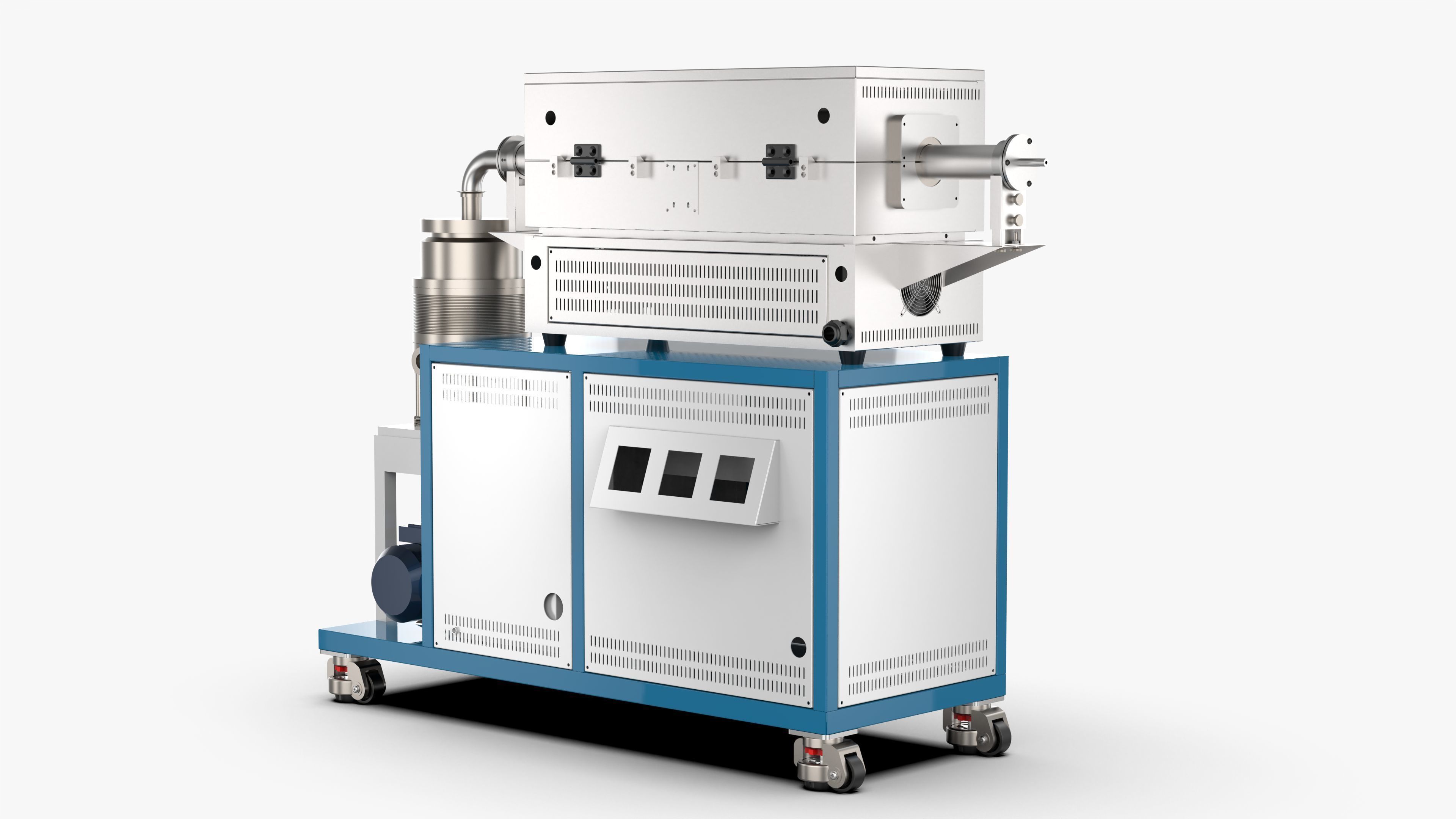 High Vacuum Tube Furnace 3D model_3