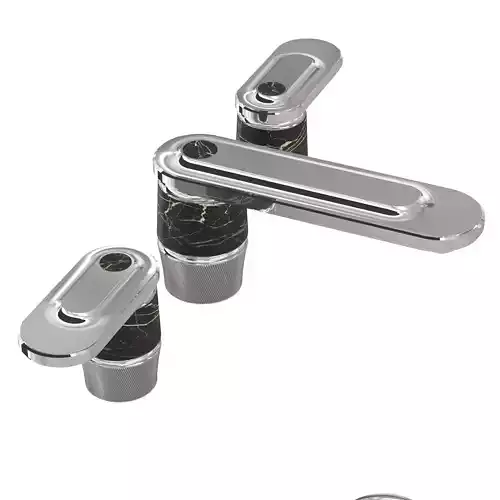 THG Widespread lavatory set with drain bathroom tap faucet 3D model