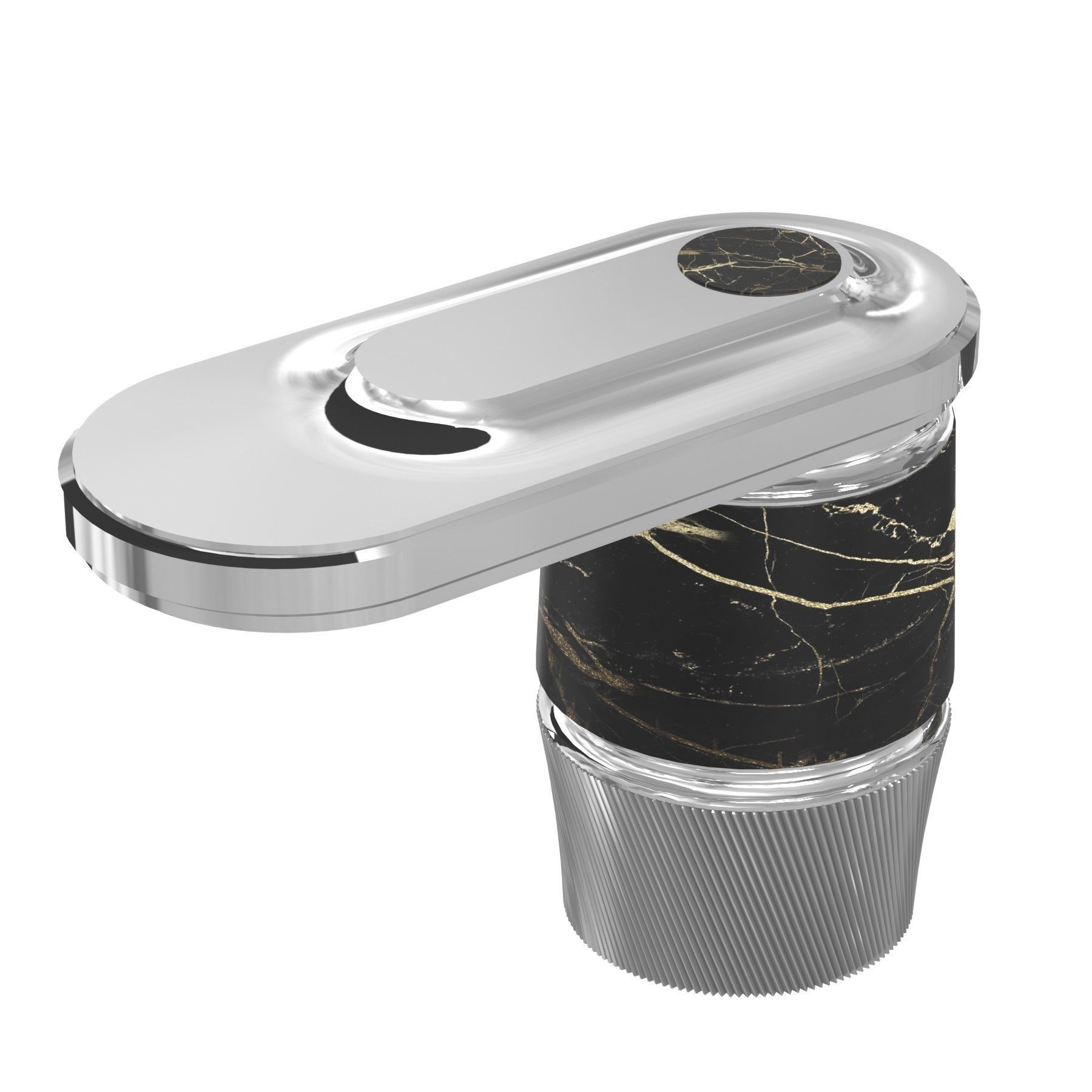 THG Widespread lavatory set with drain bathroom tap faucet 3D model_4