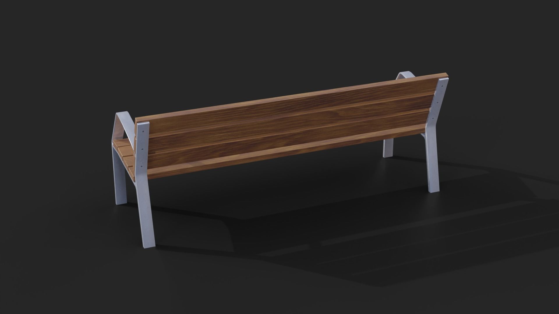 Collection of three Urbaeco benches  low poly Low-poly 3D model_6