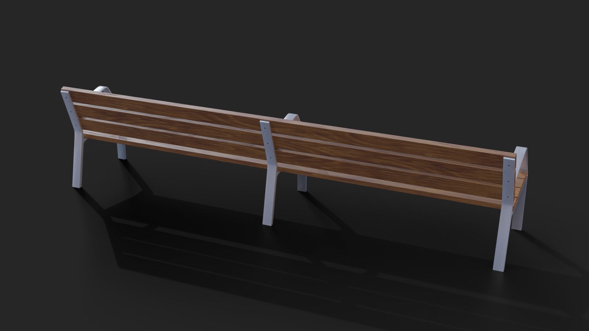 Collection of three Urbaeco benches  low poly Low-poly 3D model_9