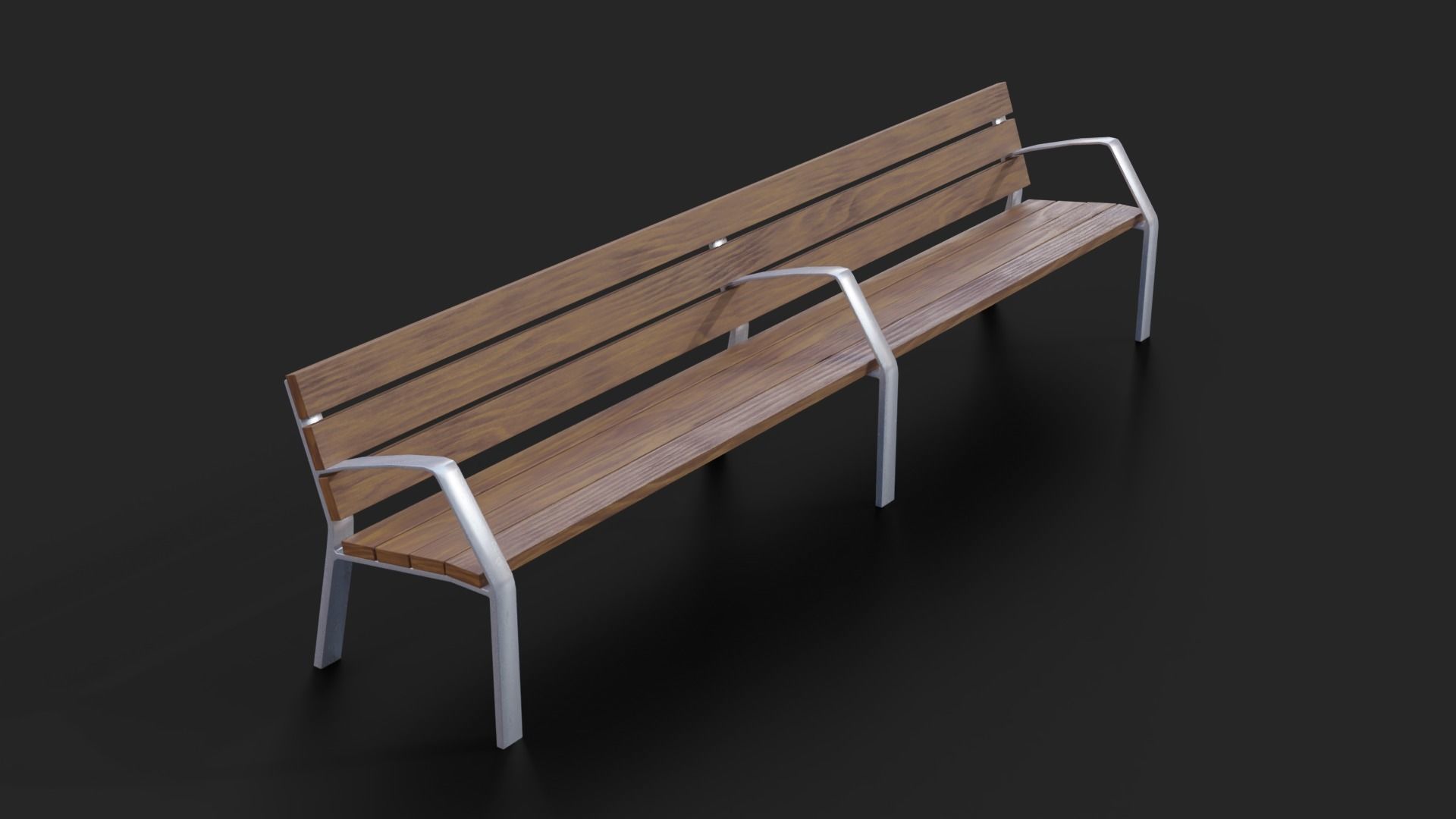 Collection of three Urbaeco benches  low poly Low-poly 3D model_7
