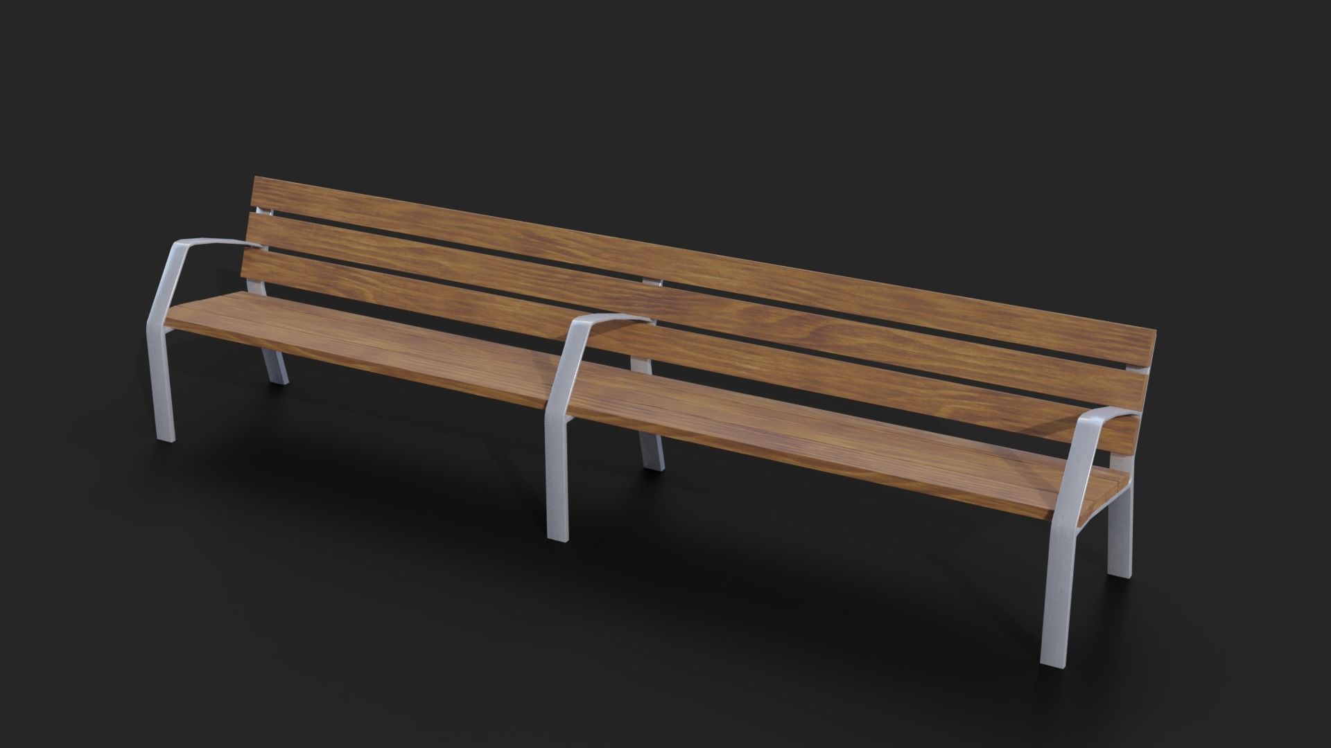 Collection of three Urbaeco benches  low poly Low-poly 3D model_8