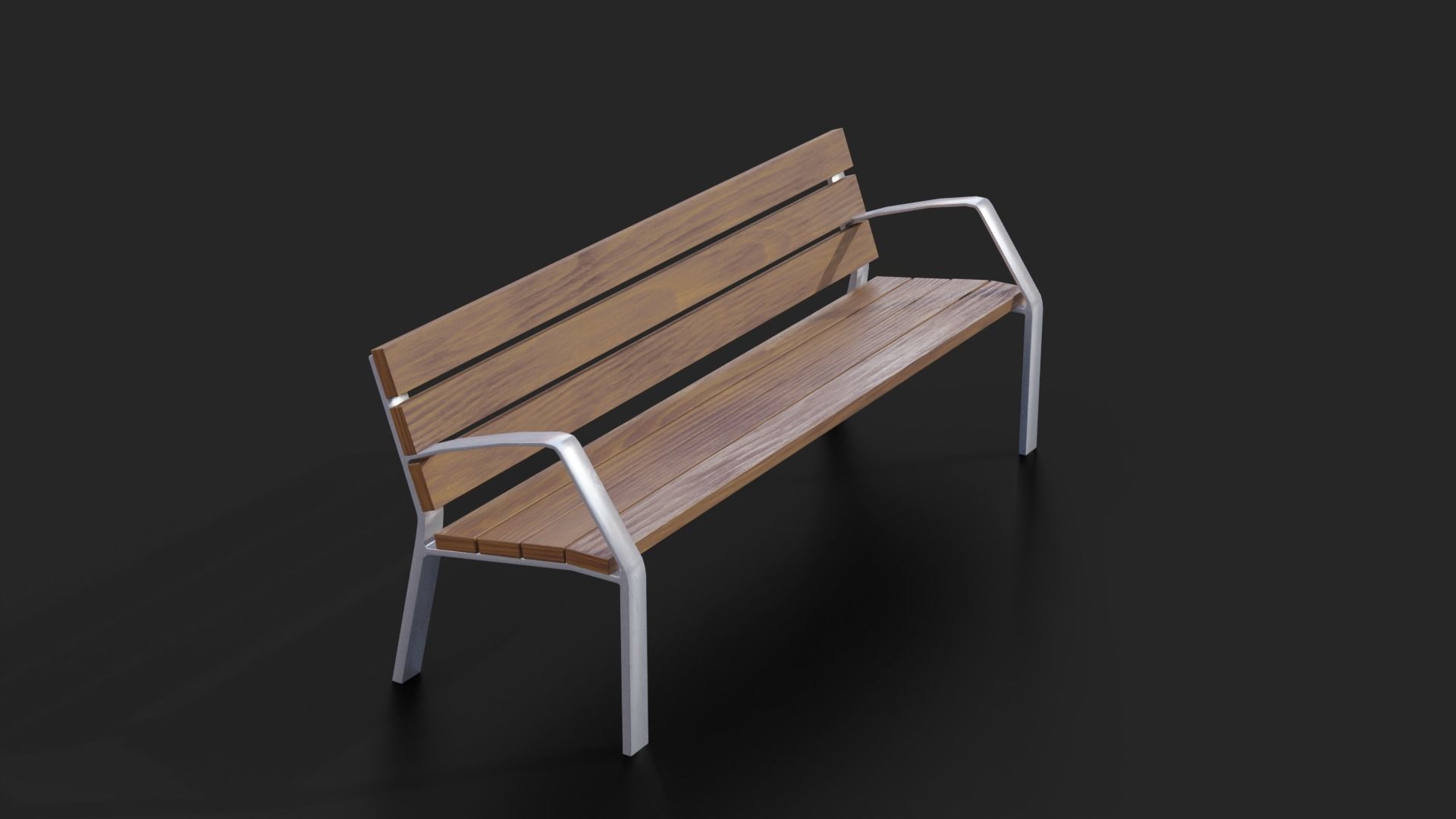Collection of three Urbaeco benches  low poly Low-poly 3D model_5