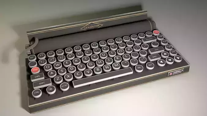 Resident Evil Keyboard 3D  Low-poly 3D model