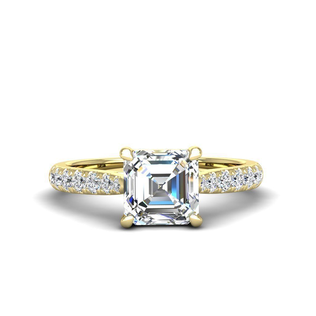 Engagement ring Emily ascher 3D print model_22