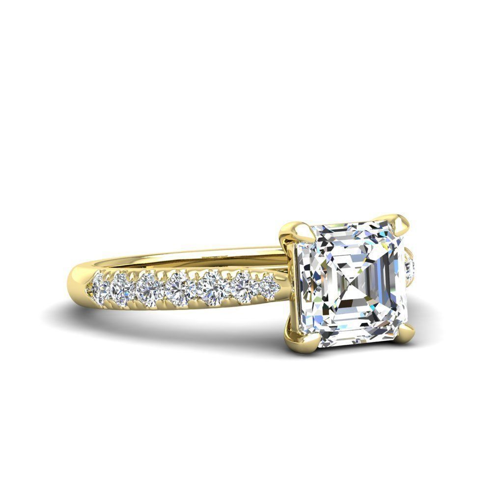 Engagement ring Emily ascher 3D print model_5