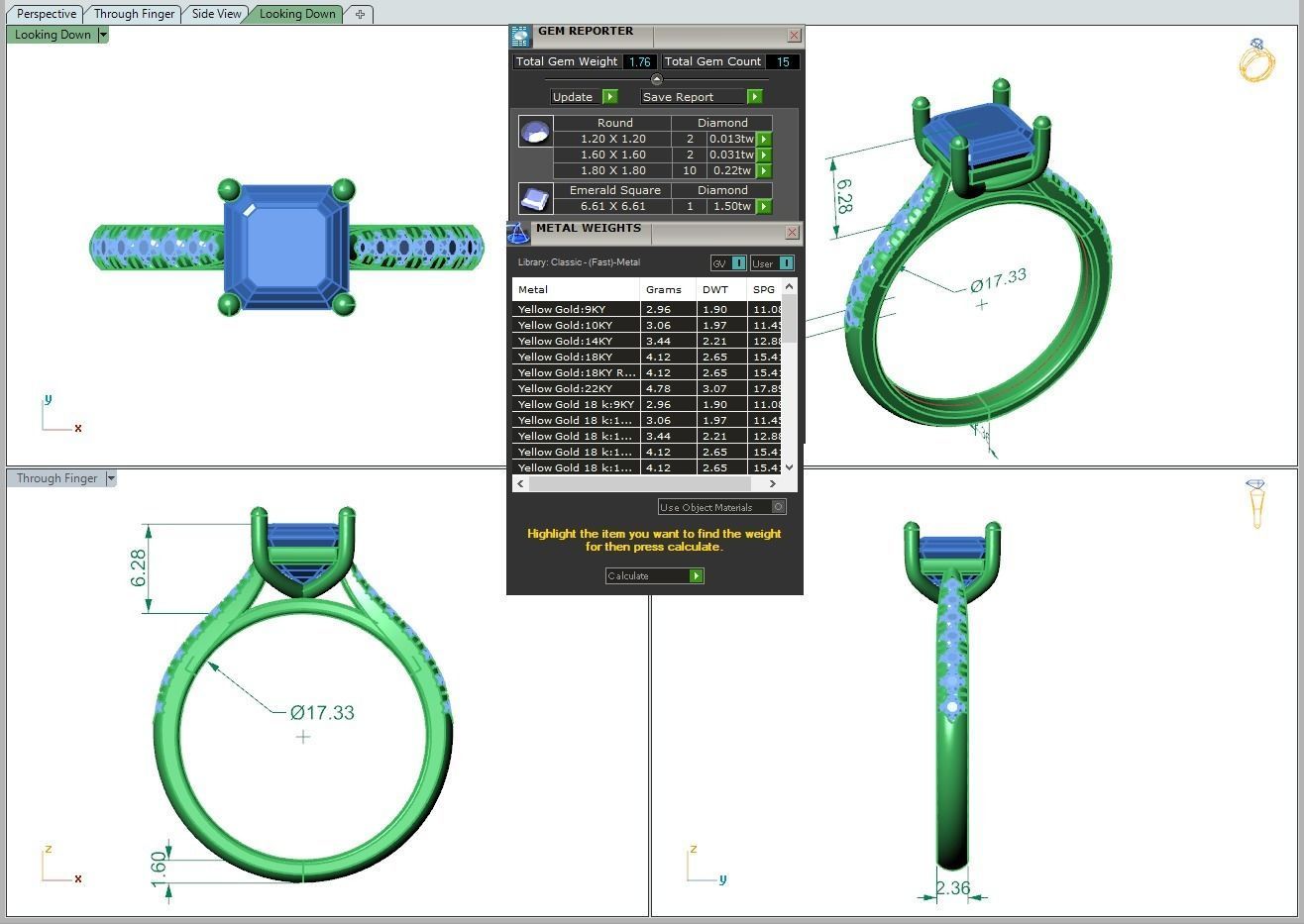 Engagement ring Emily ascher 3D print model_3