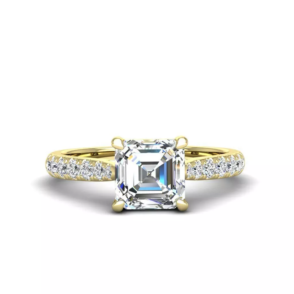 Engagement ring Emily ascher 3D print model_0