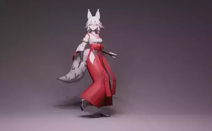 Anime Character - GI Lady Saiguu 3D model
