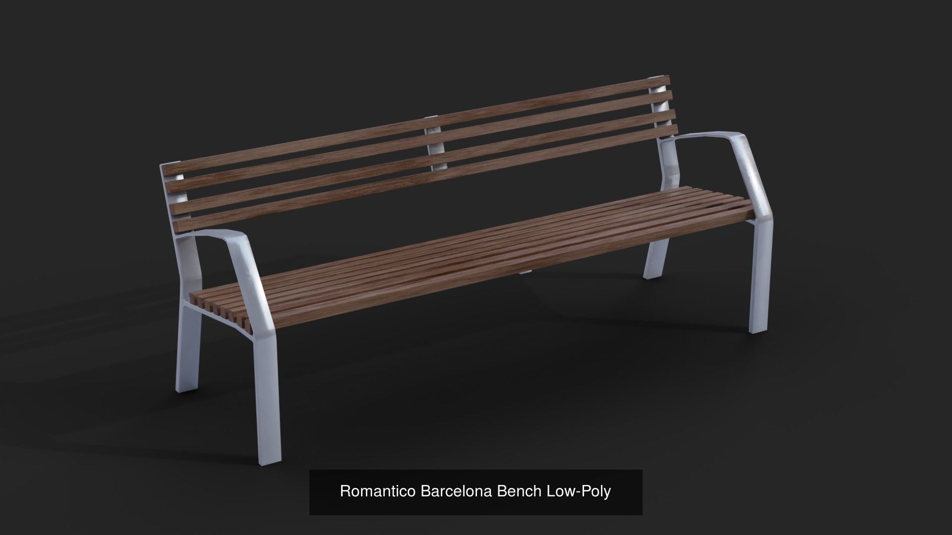 Collection of 32 Benches and Chairs Low Poly _11